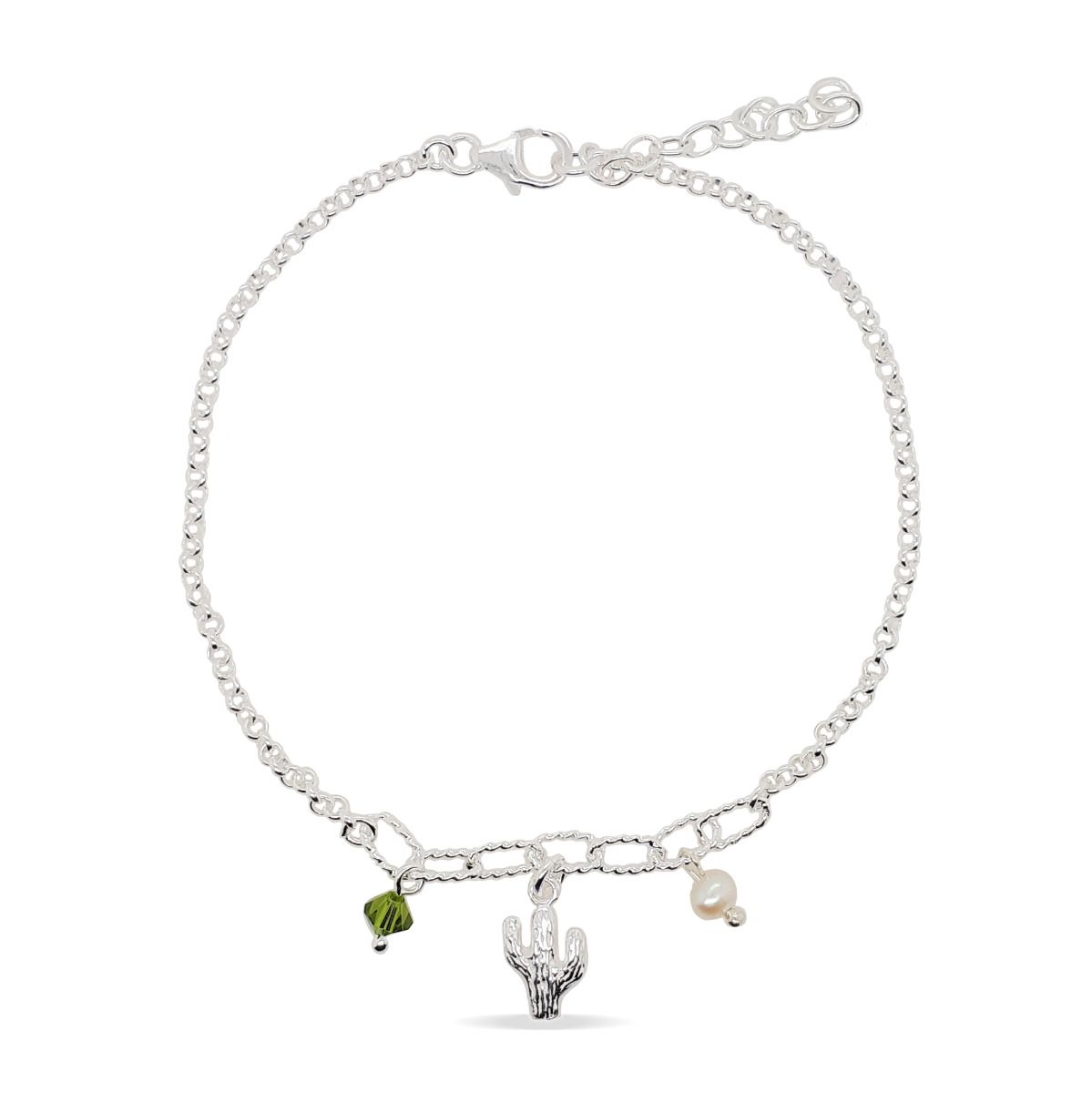 BRACELET S/S CACTUS CHARMS