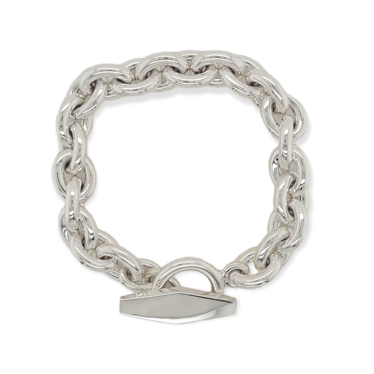 FANCY LINK T BAR BRACELET HEAV