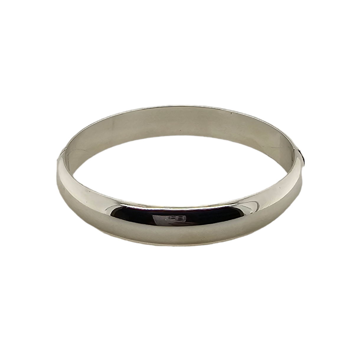 BANGLE S/S HINGED 10mm 1/2 RND