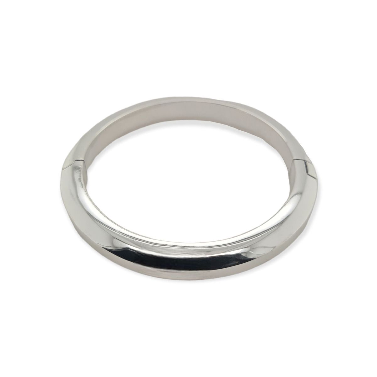 BANGLE S/S HINGED CHUNKY 60MM