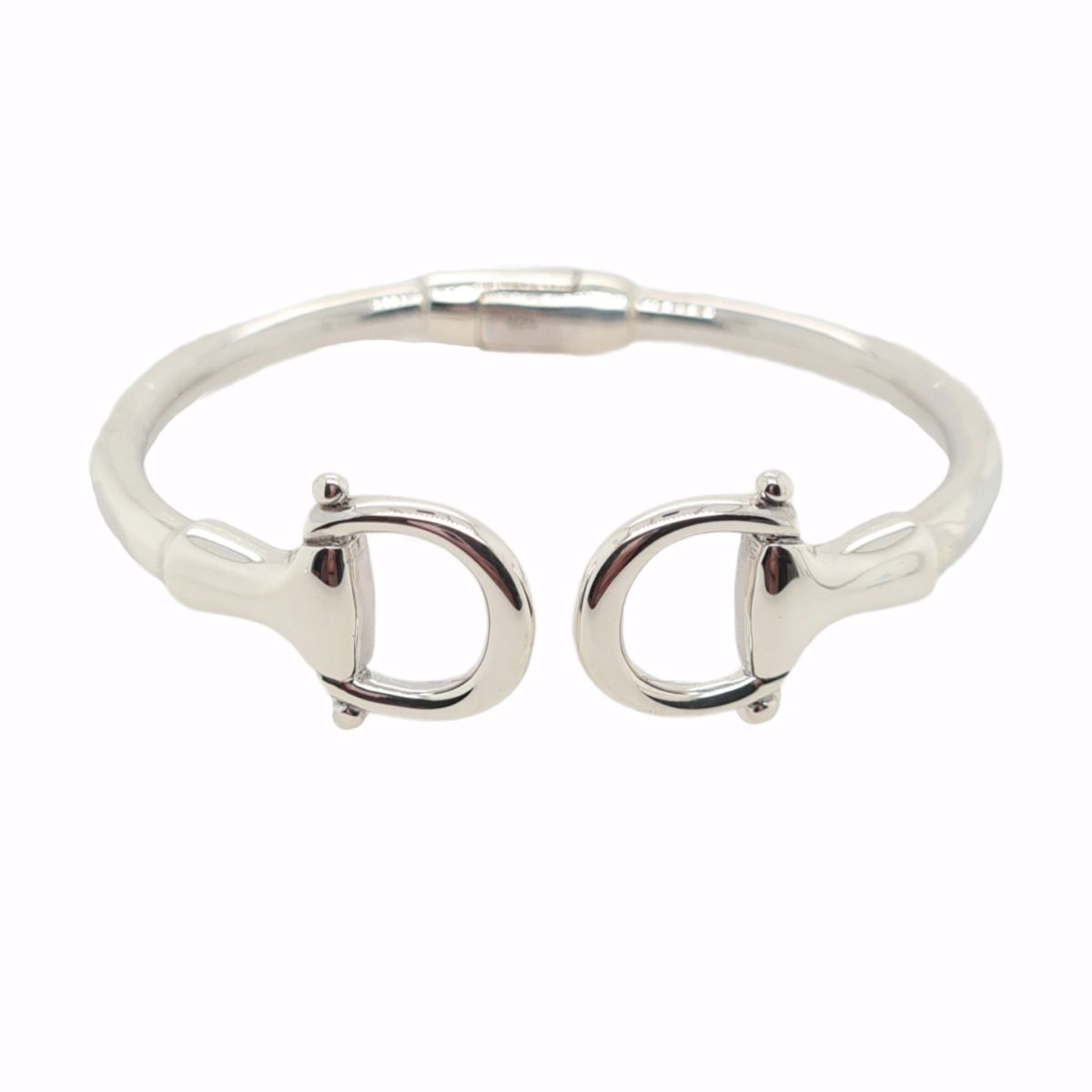 BANGLE S/S SPRING CLIP SN/BIT