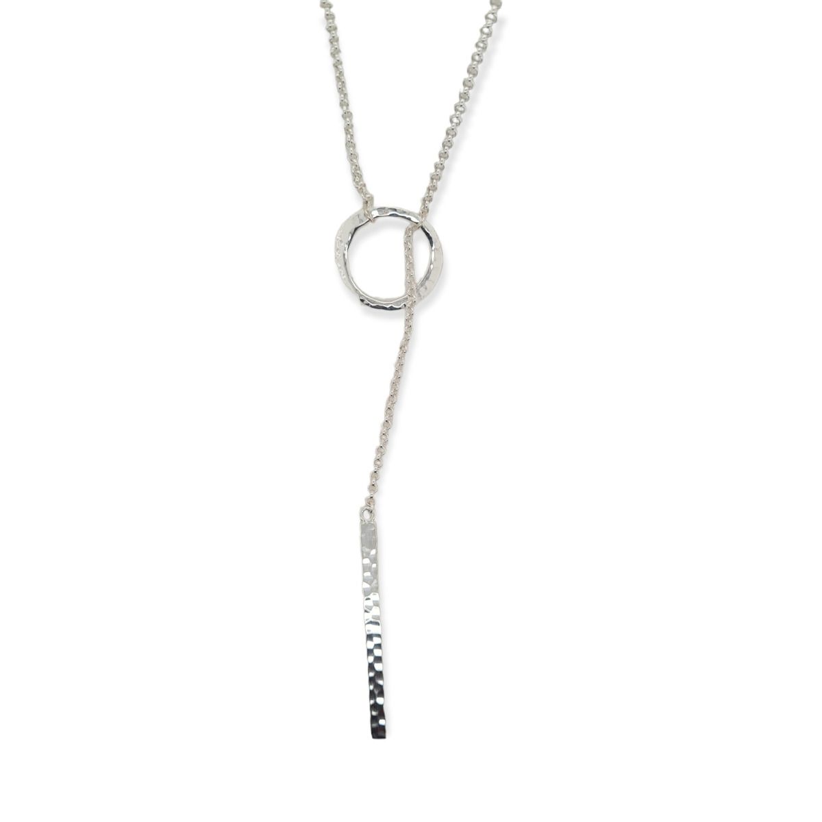 LARIAT S/S HAMMERED BAR & O