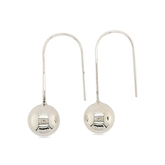 EARRINGS S/S 10mm BALL DROP