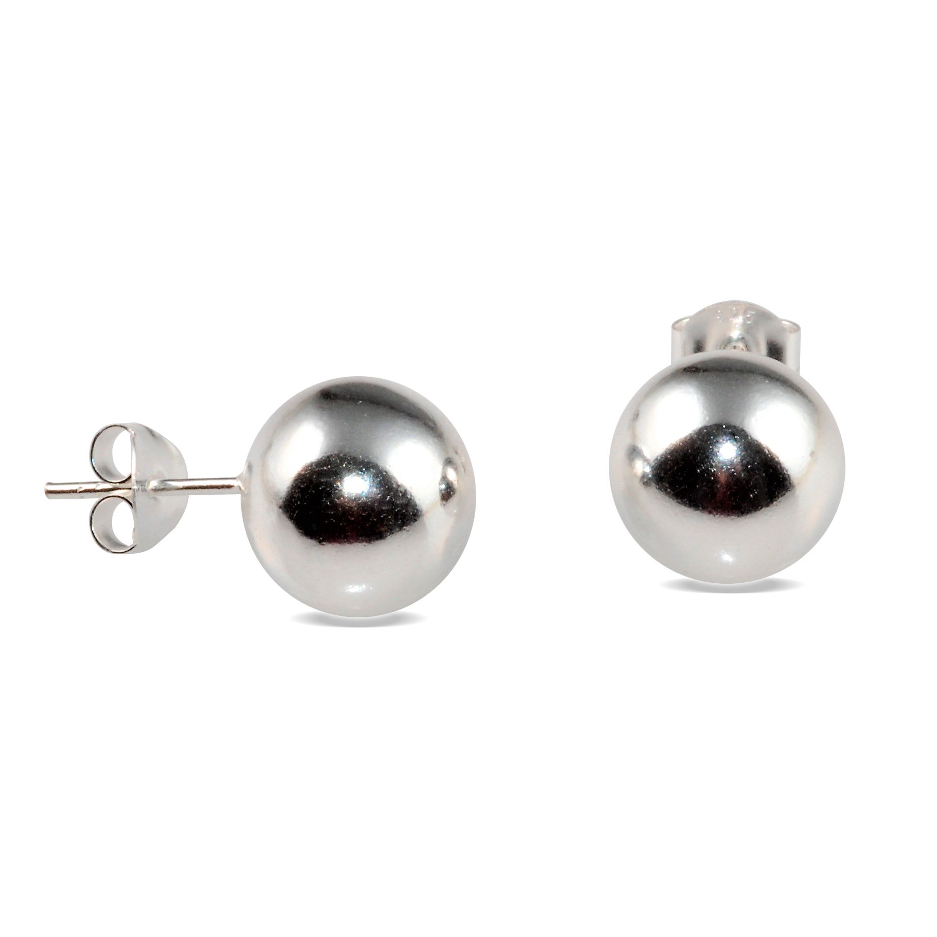 EARRINGS S/S 12mm BALL STUDS