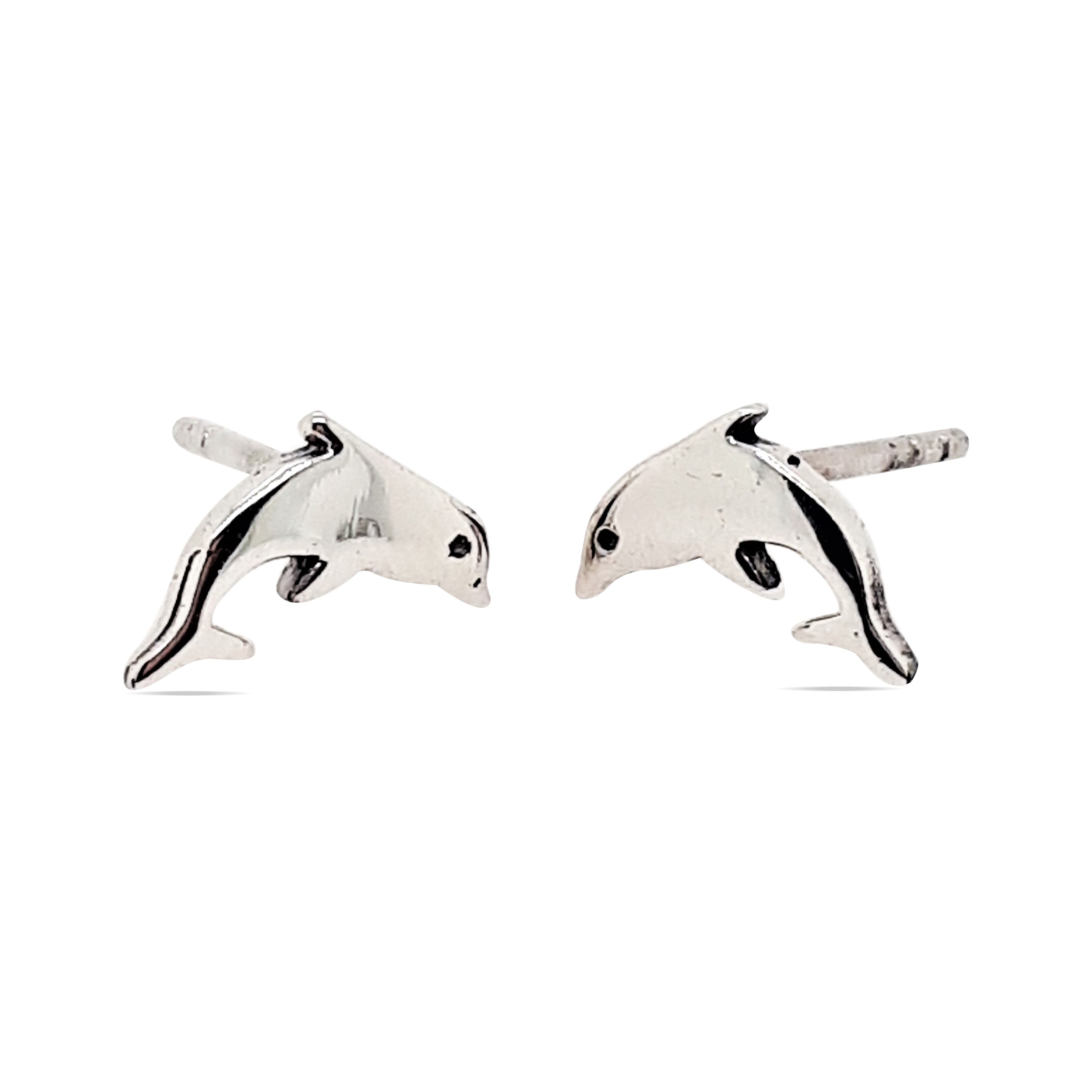 EARRINGS S/S DOLPHIN STUDS