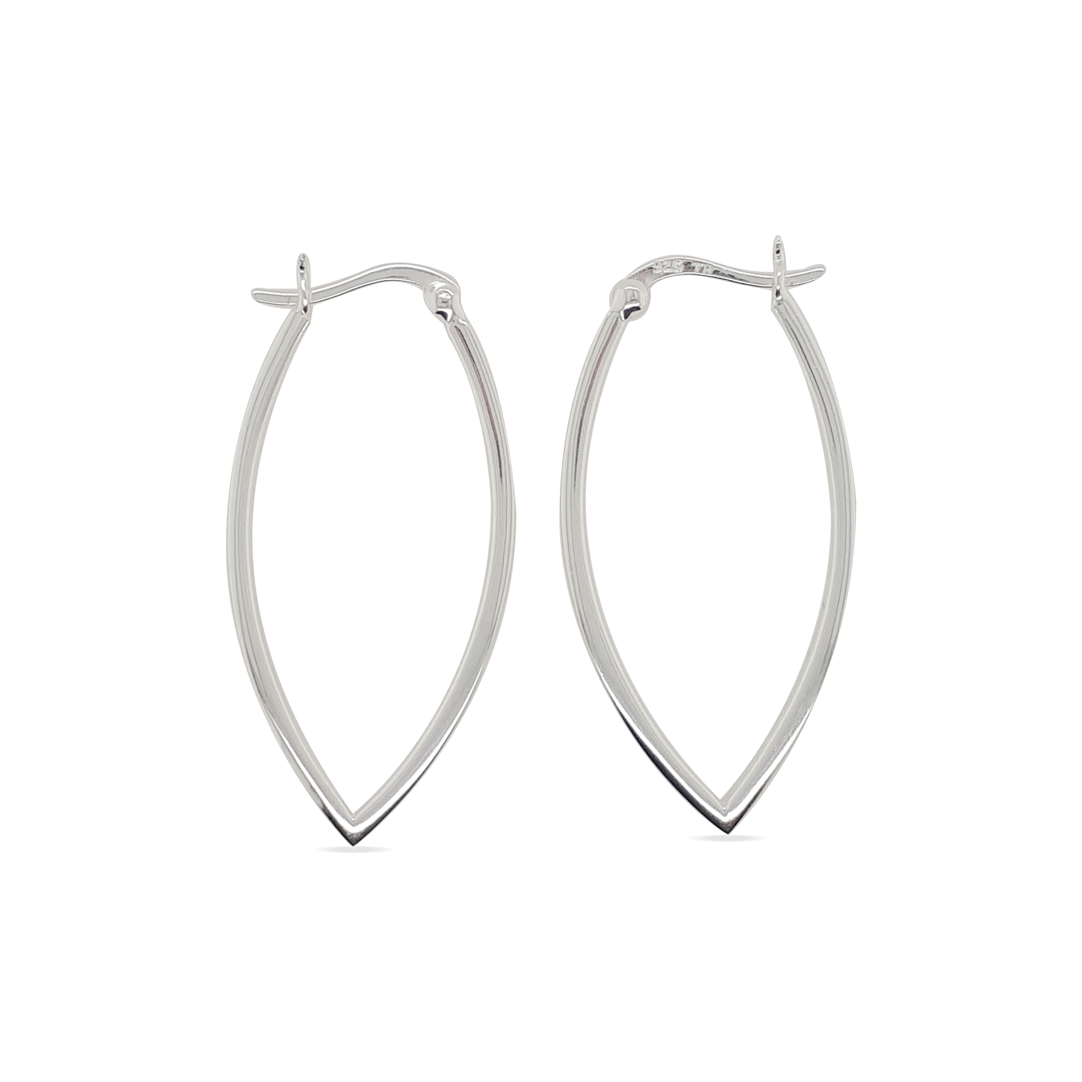 EARRINGS S/S FANCY HOOPS