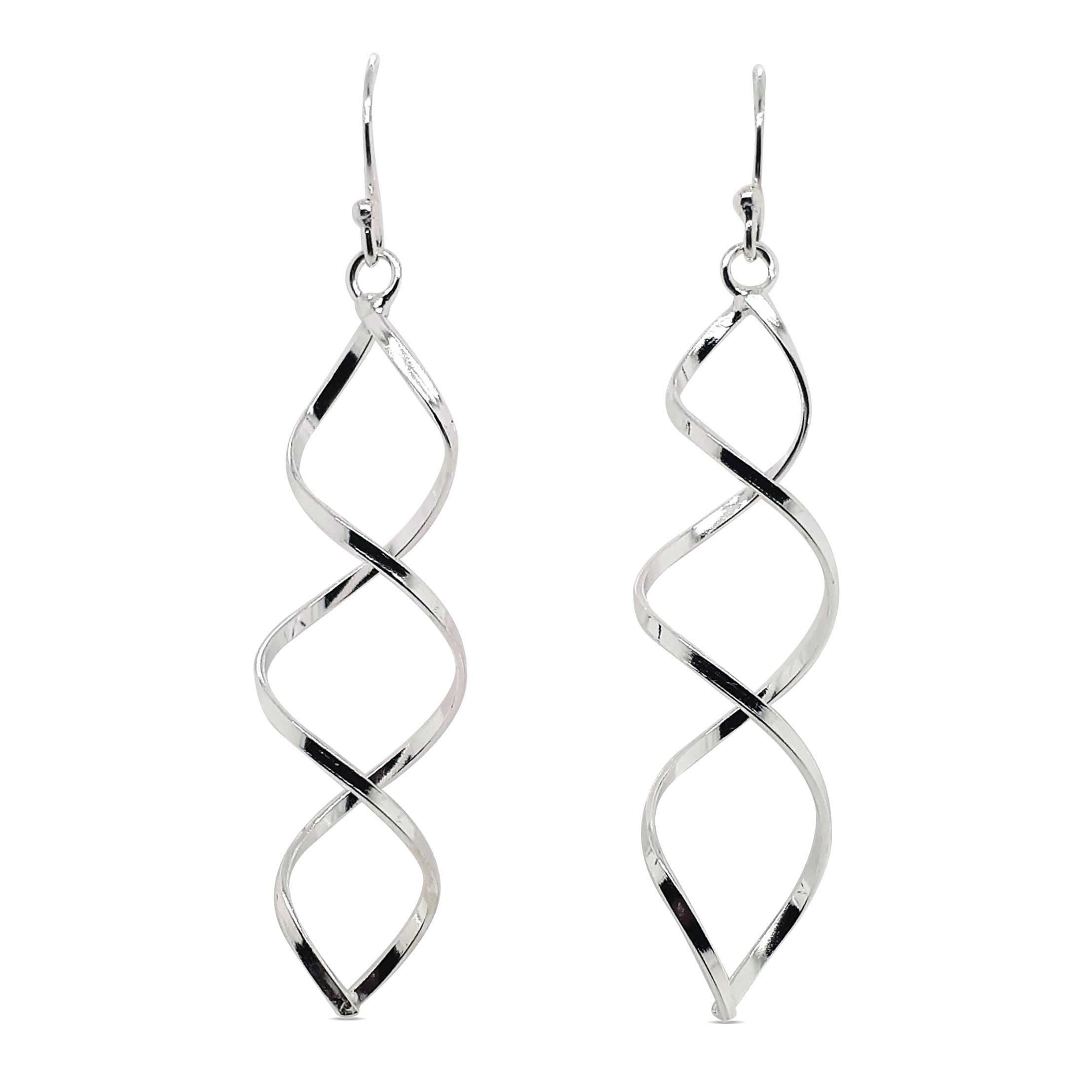 EARRINGS S/S HELIX DROP