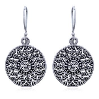 EARRINGS S/S MANDALA