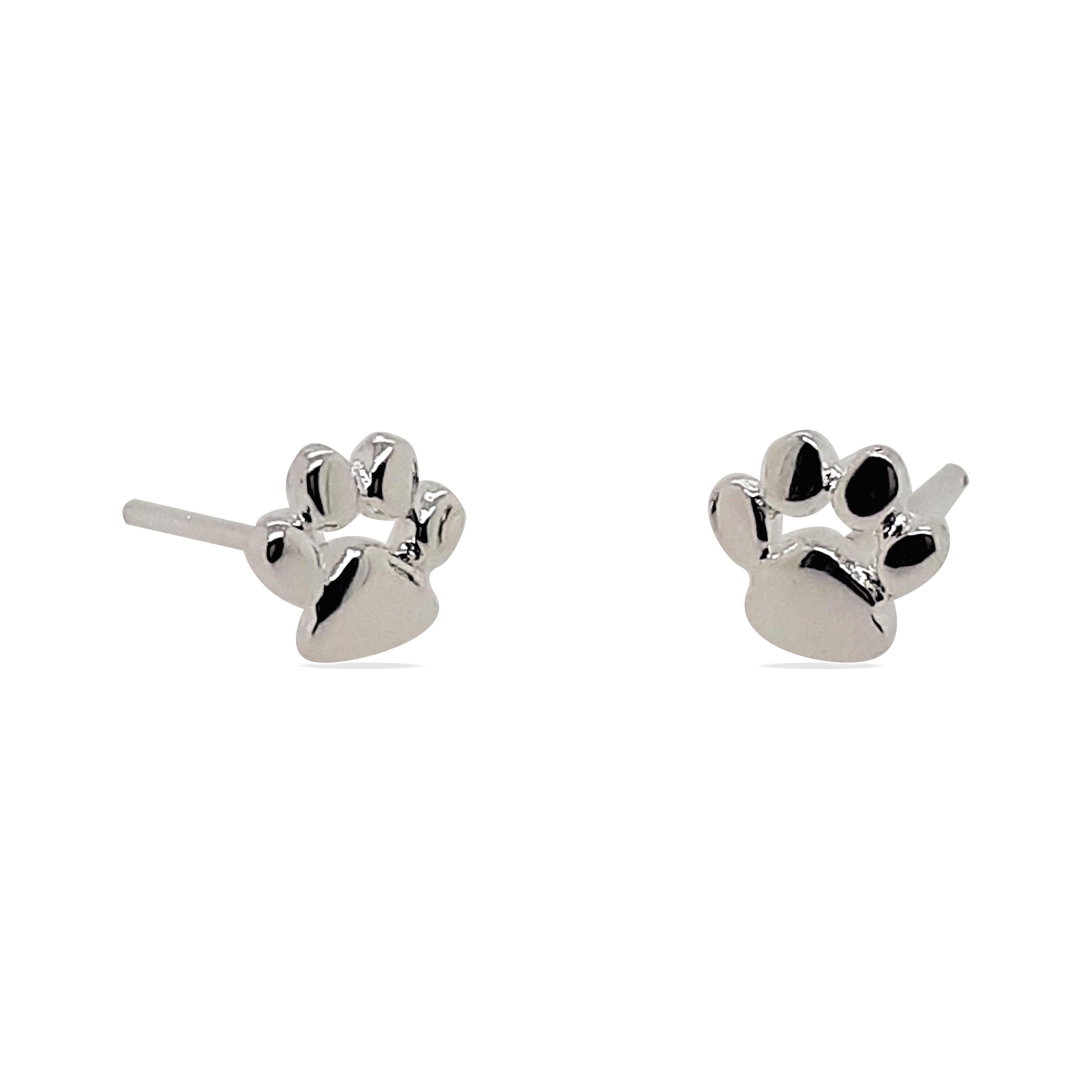 EARRINGS S/S PAW PRINT