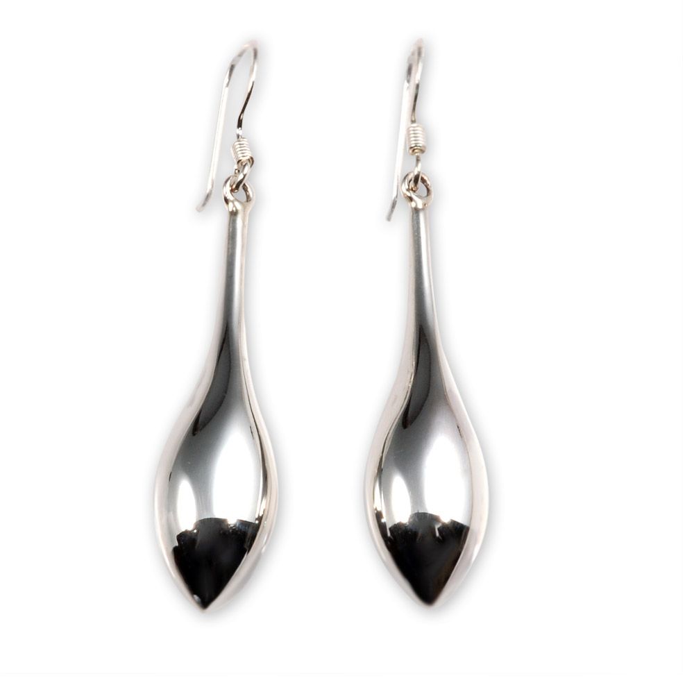 EARRINGS S/S  POINTED DROP