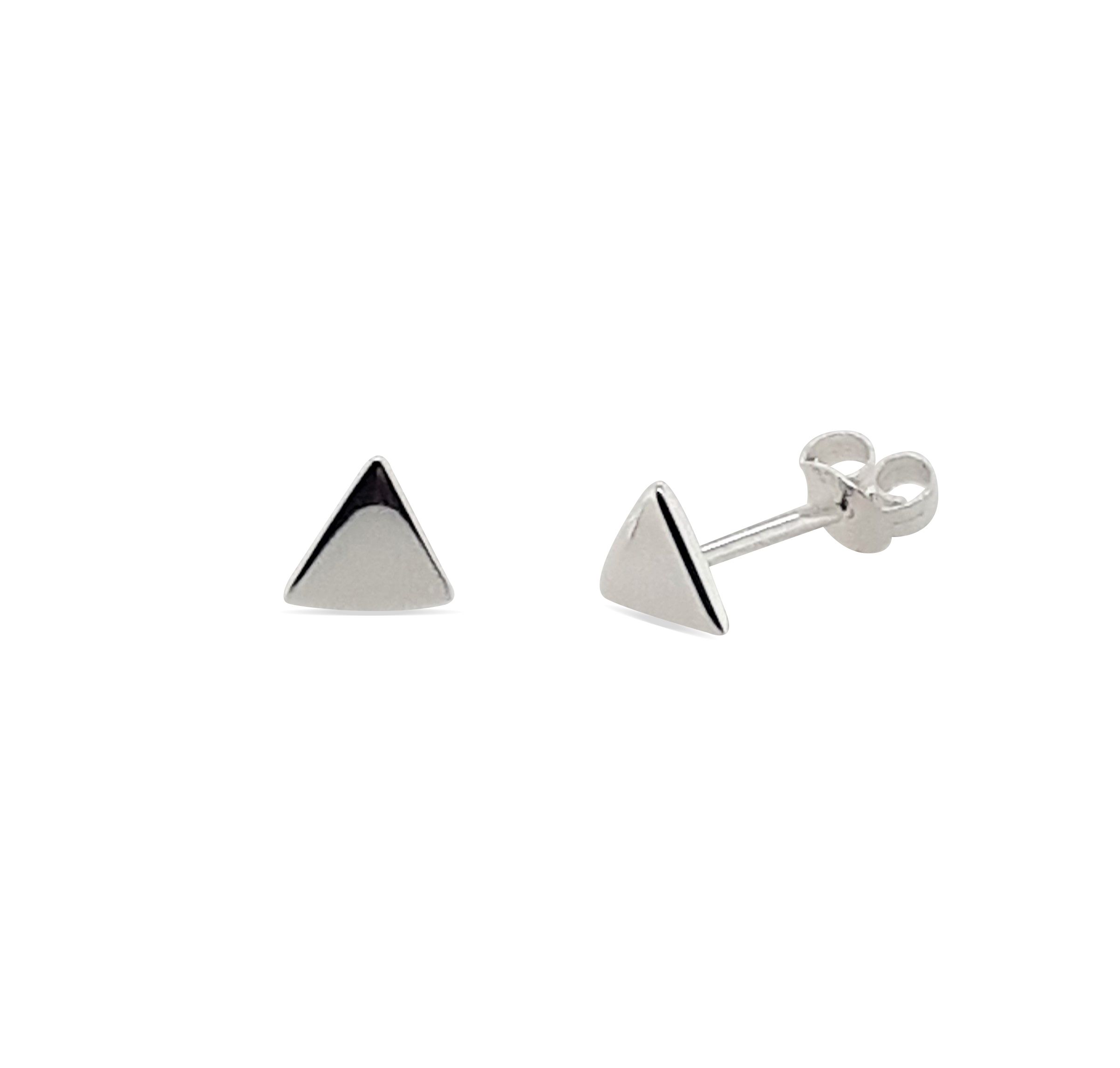 EARRINGS S/S SML TRIANGLE STUD