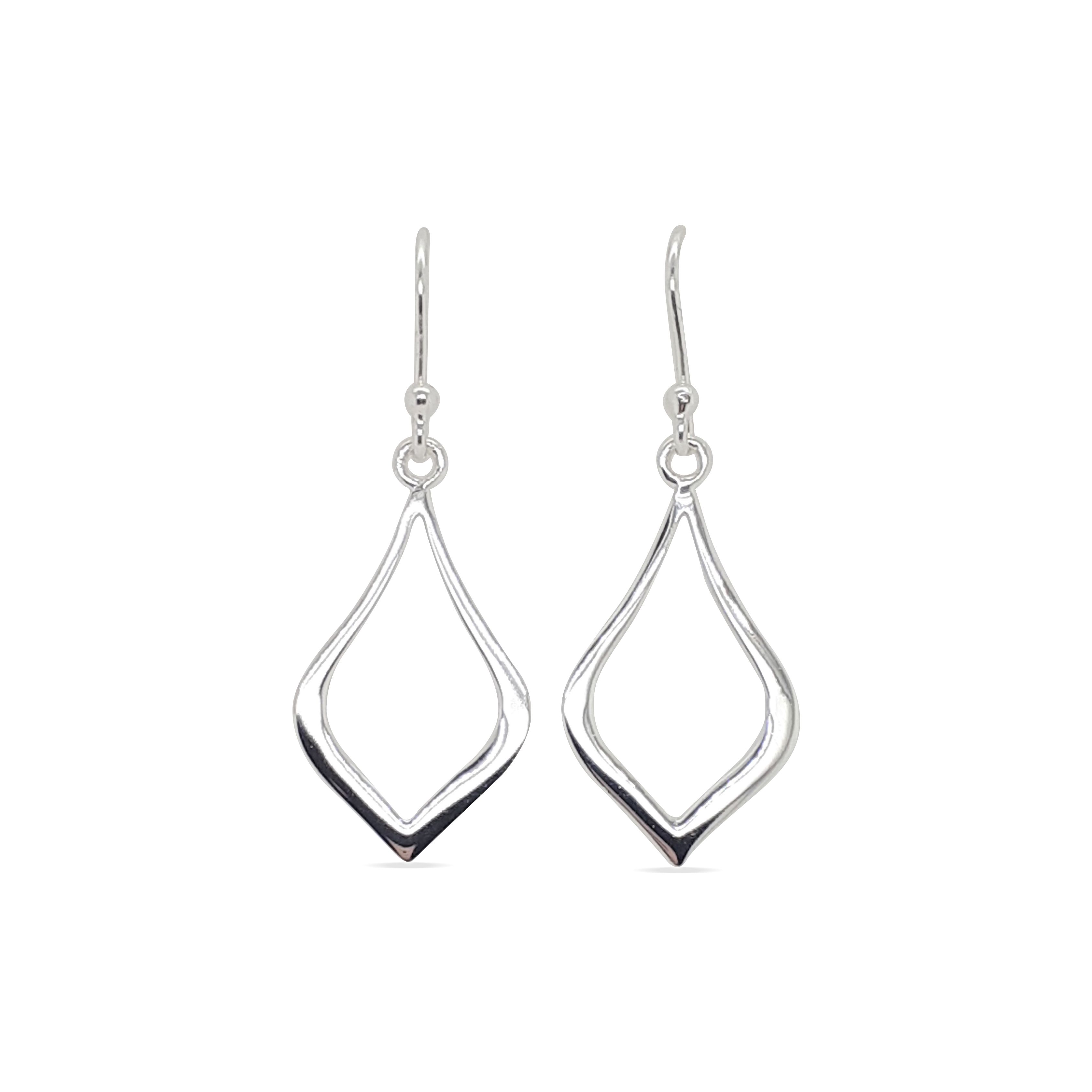 EARRINGS S/S TRIANGLE DROPS