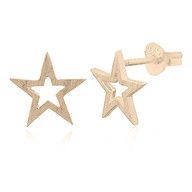 EARRINGS S/S YGP BRUSH STAR