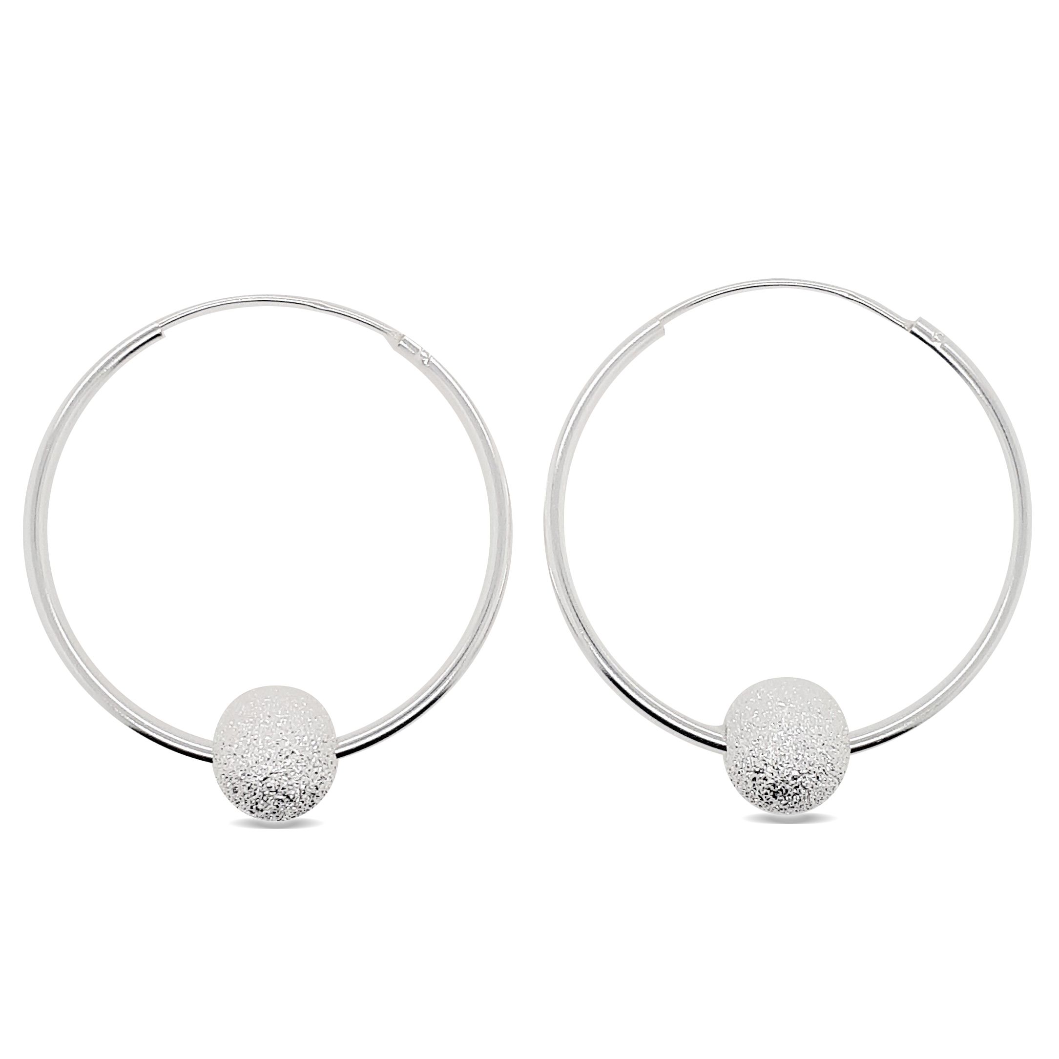 HOOPS S/S DIA CUT BALL