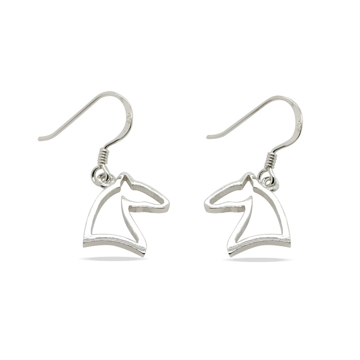 EARRINGS S/S C/OUT HORSE HEAD