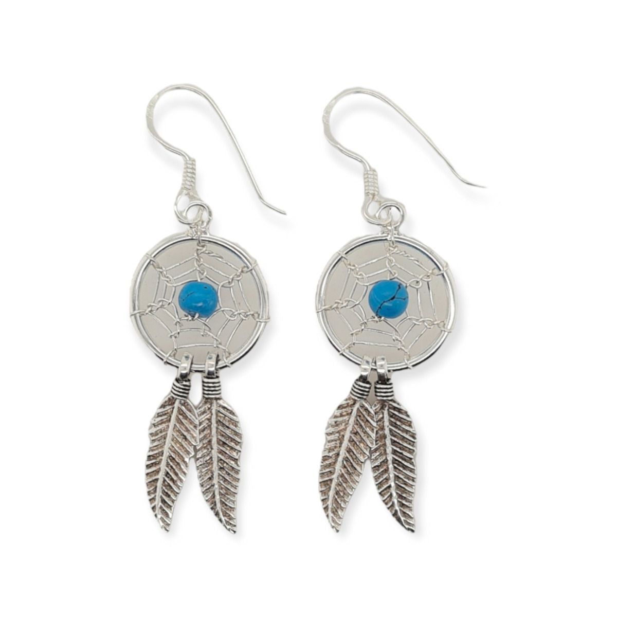 EARRINGS S/S DREAM CATCHER BLU