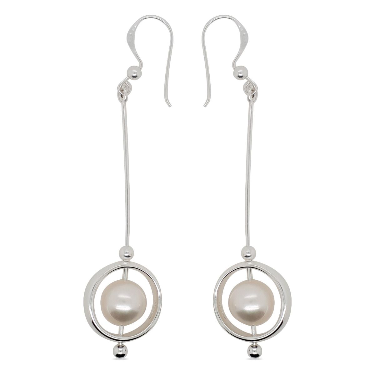 EARRINGS S/S & F/W PEARL LOOP