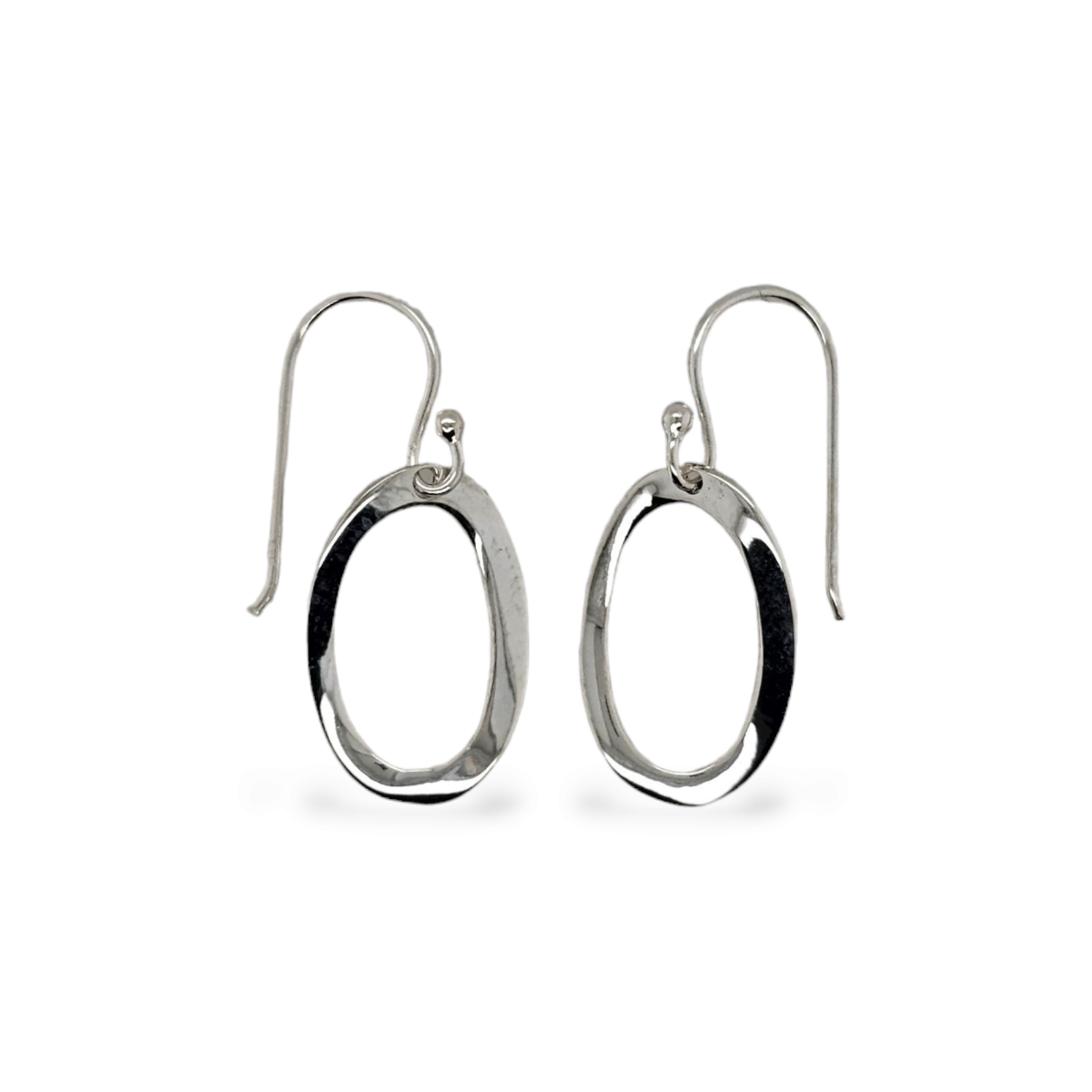 EARRINGS S/S LG OVAL DROP