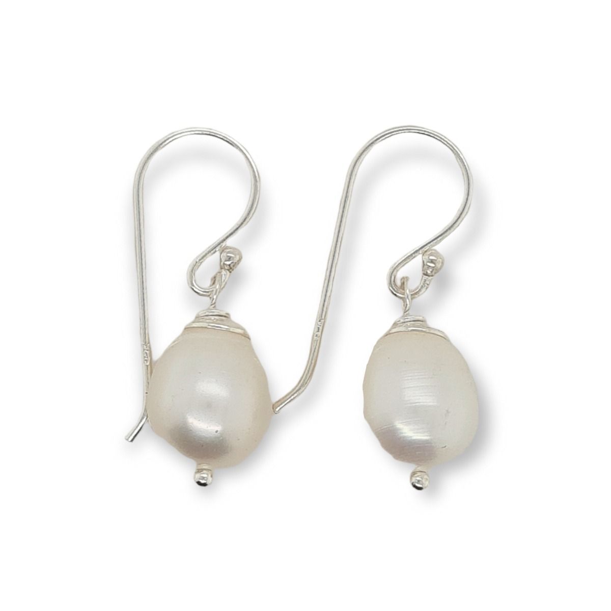 EARRINGS S/S & PEARL DROPS