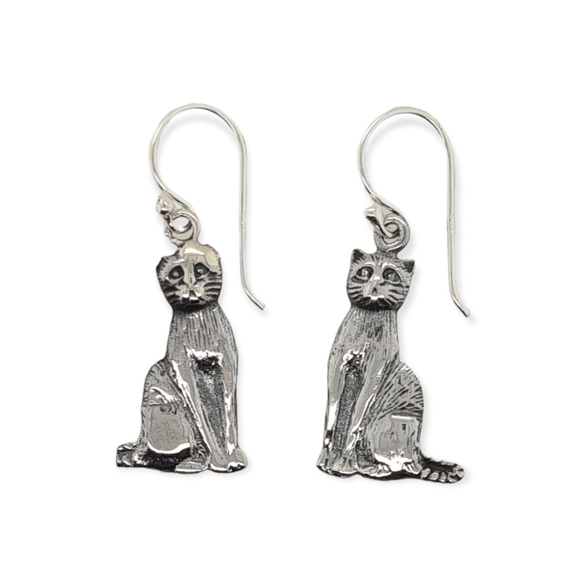 EARRINGS S/S SITTING CAT