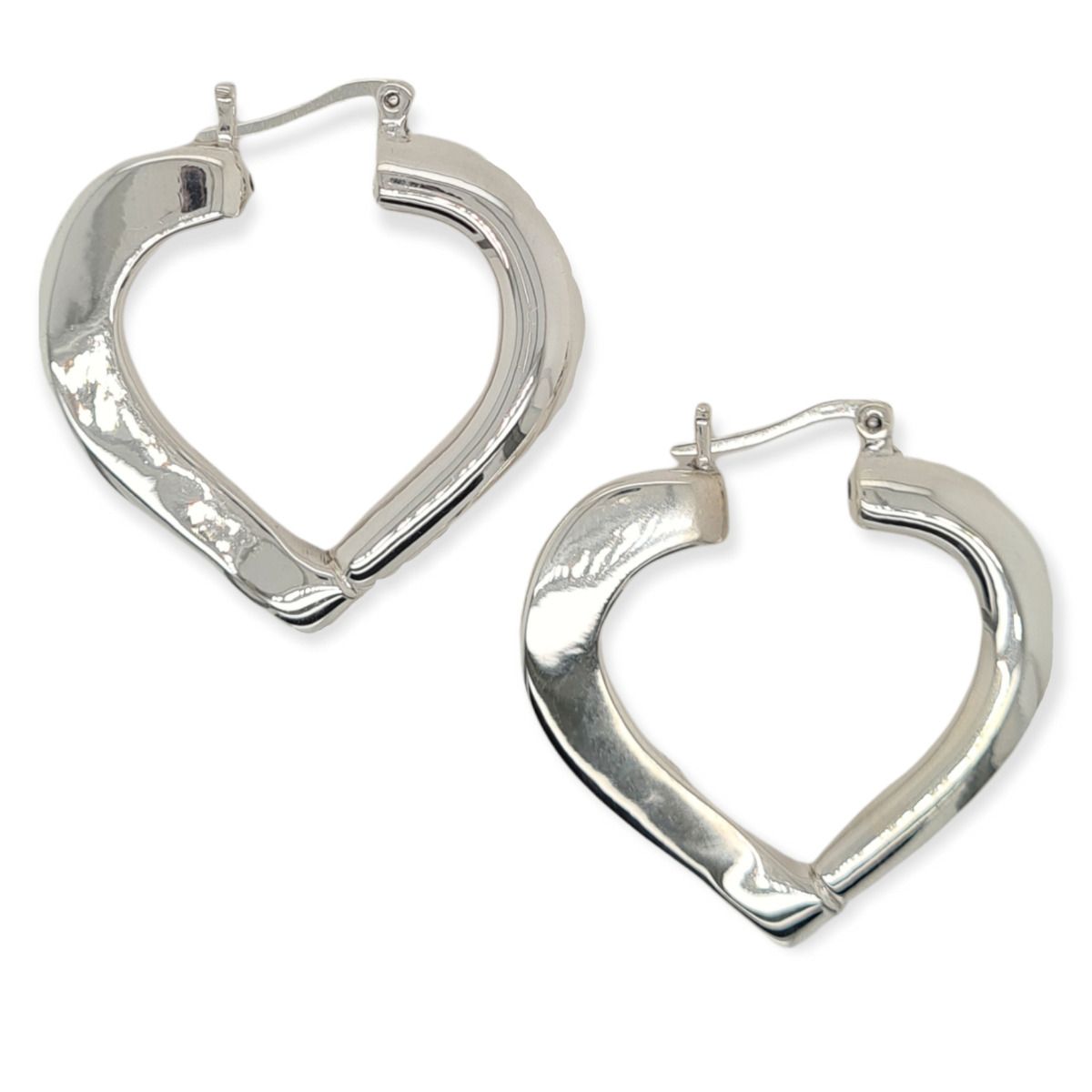 HOOPS S/S LRG HEART ELCTROFORM