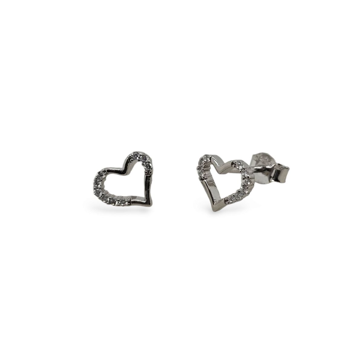 STUDS S/S & CZ HEARTS