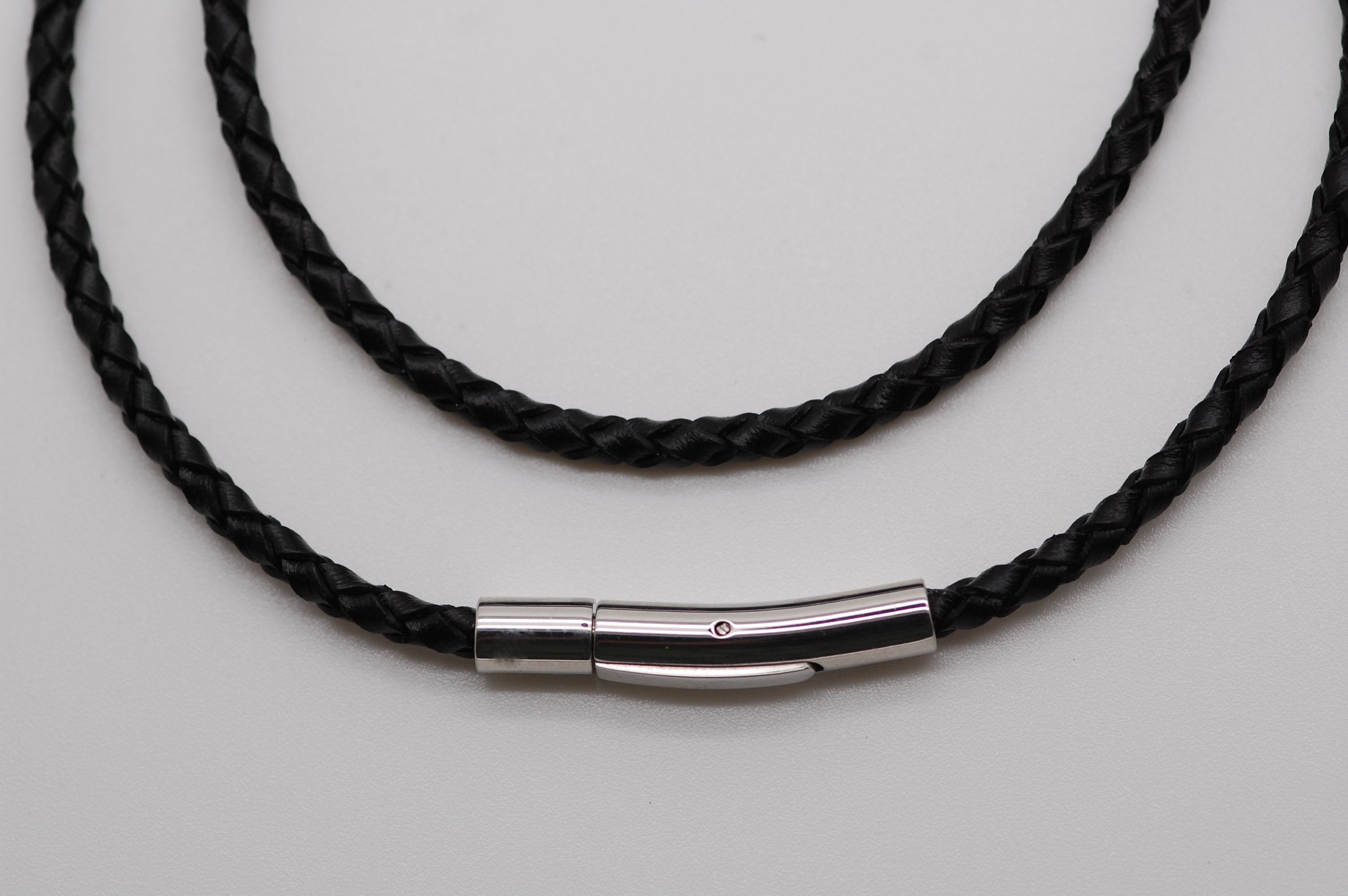 NPRC Adjustable Black Leather Necklace For Men : Amazon.in: Fashion