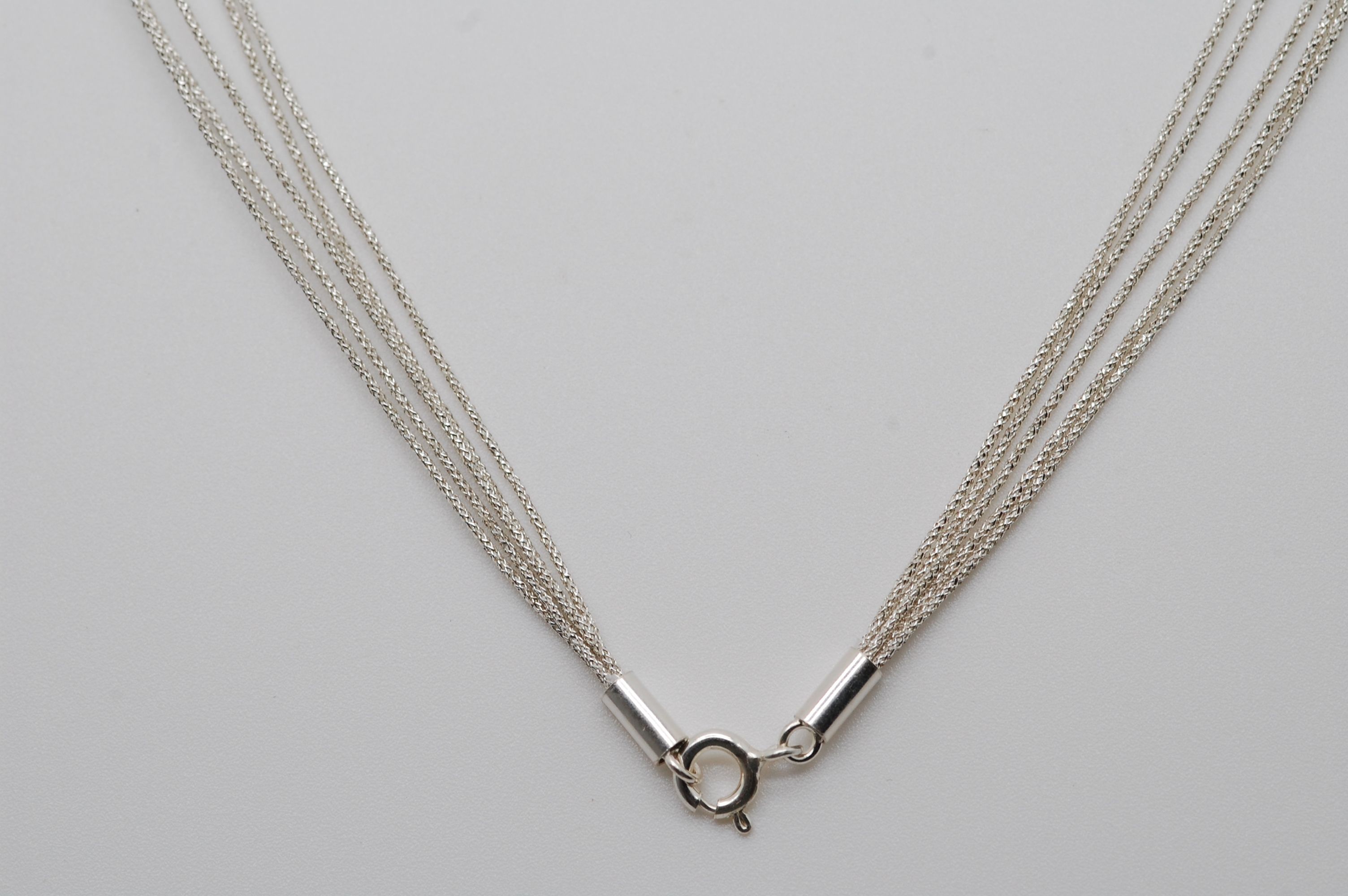 NECKLACE SILVER FASHION 50cm