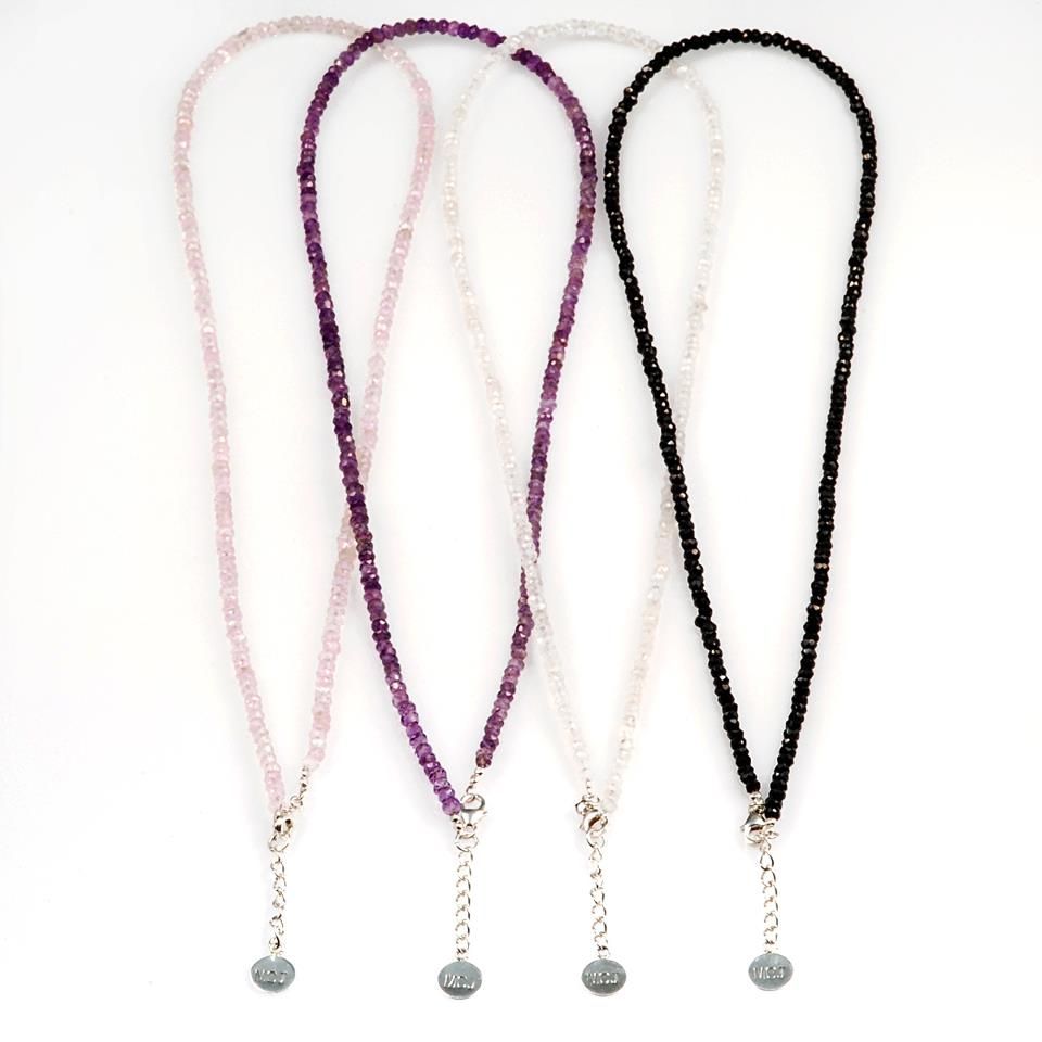 NECKLACE S/S AMETHYST 45CM