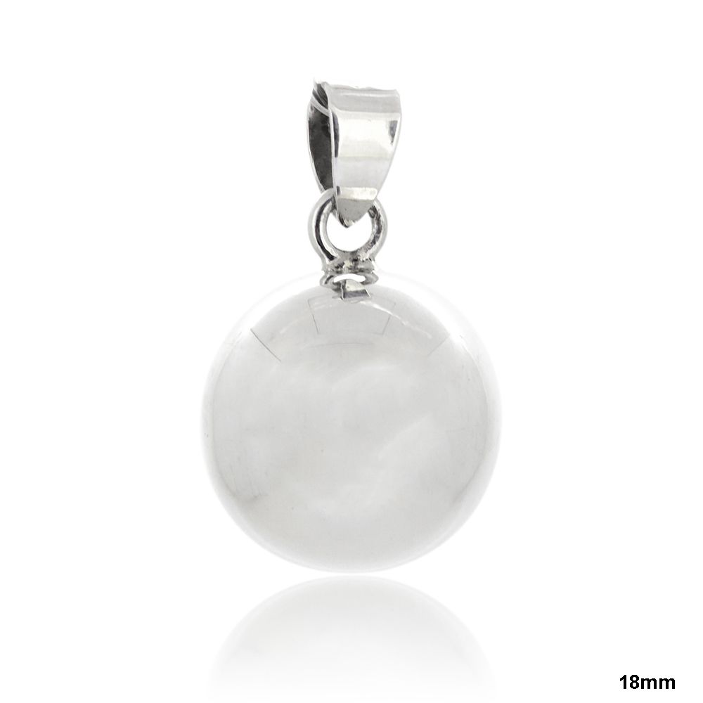 PENDANT S/S 18mm CHIME BALL