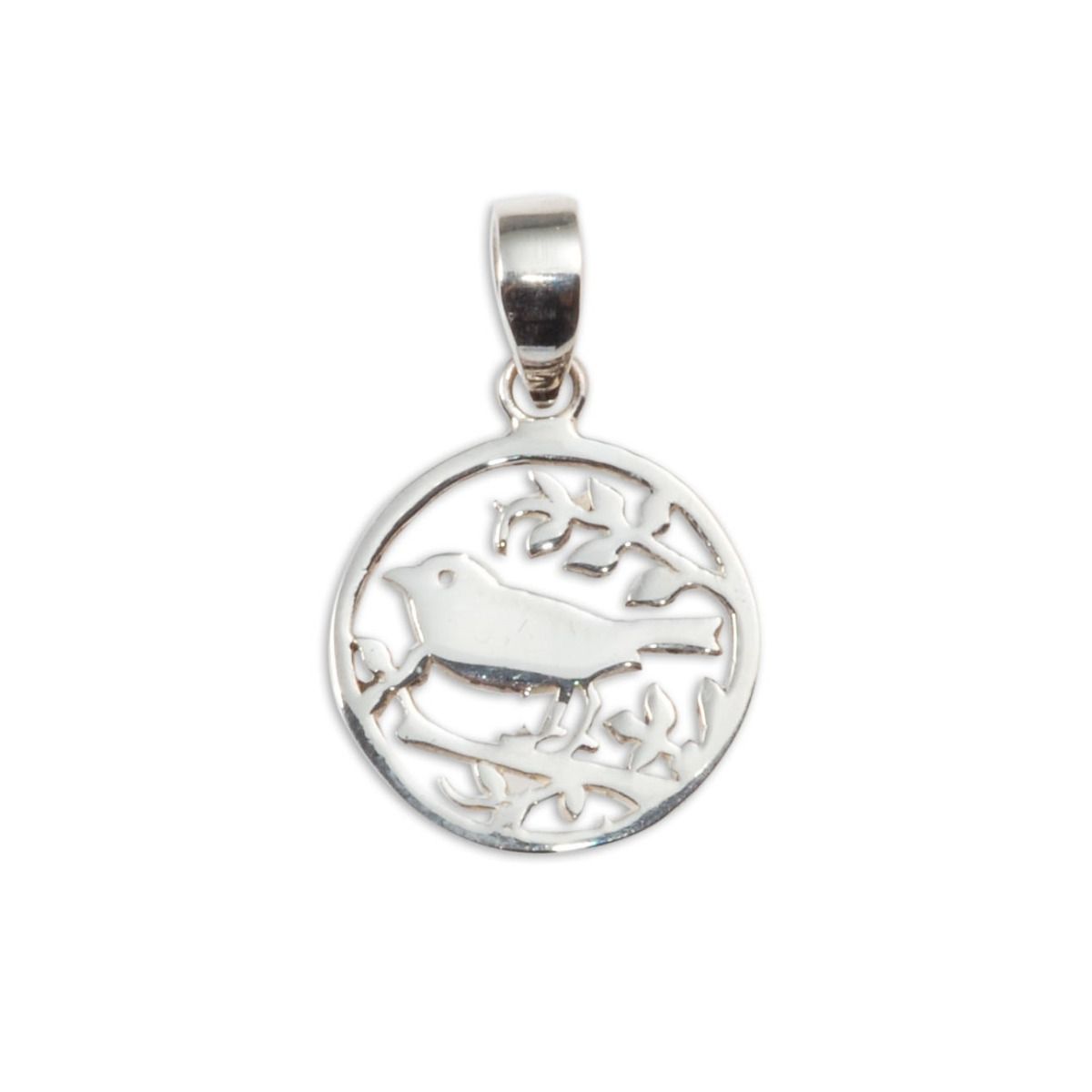 PENDANT S/S BIRD IN TREE SML