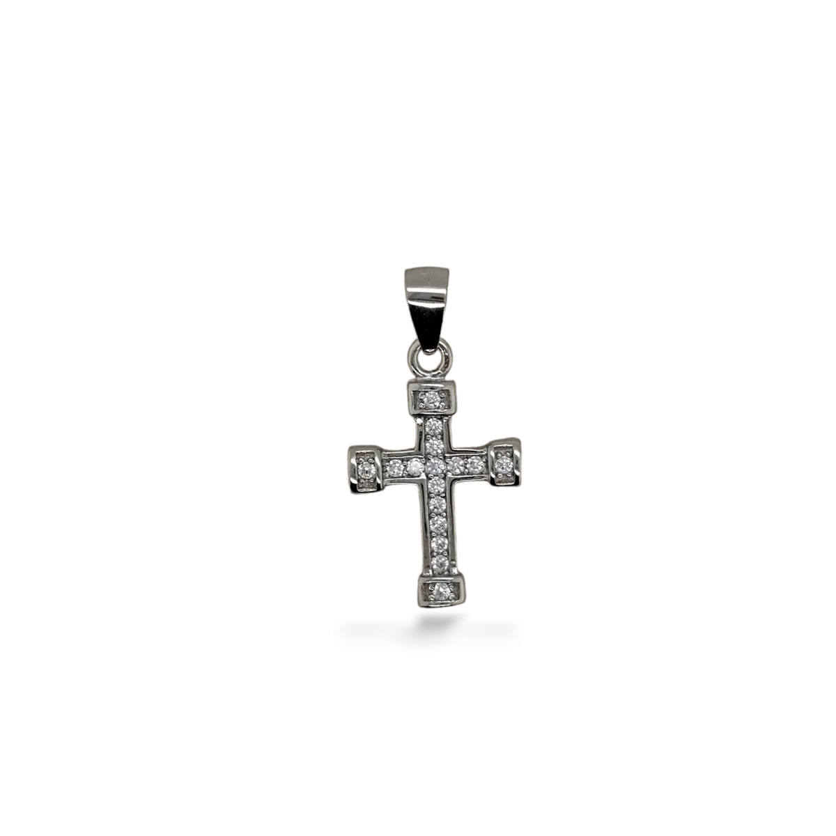 PENDANT S/S CZ CROSS