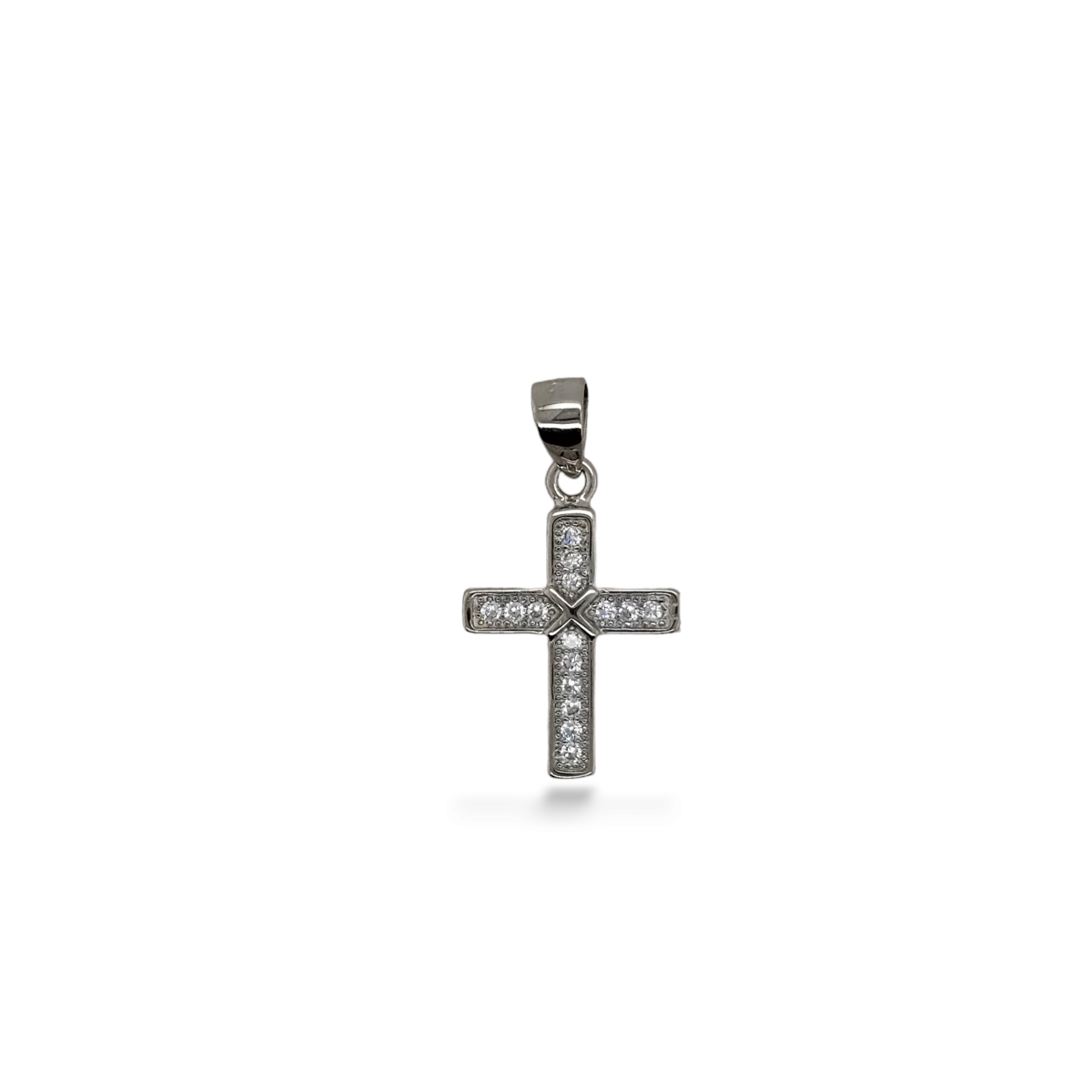 PENDANT S/S CZ CROSS