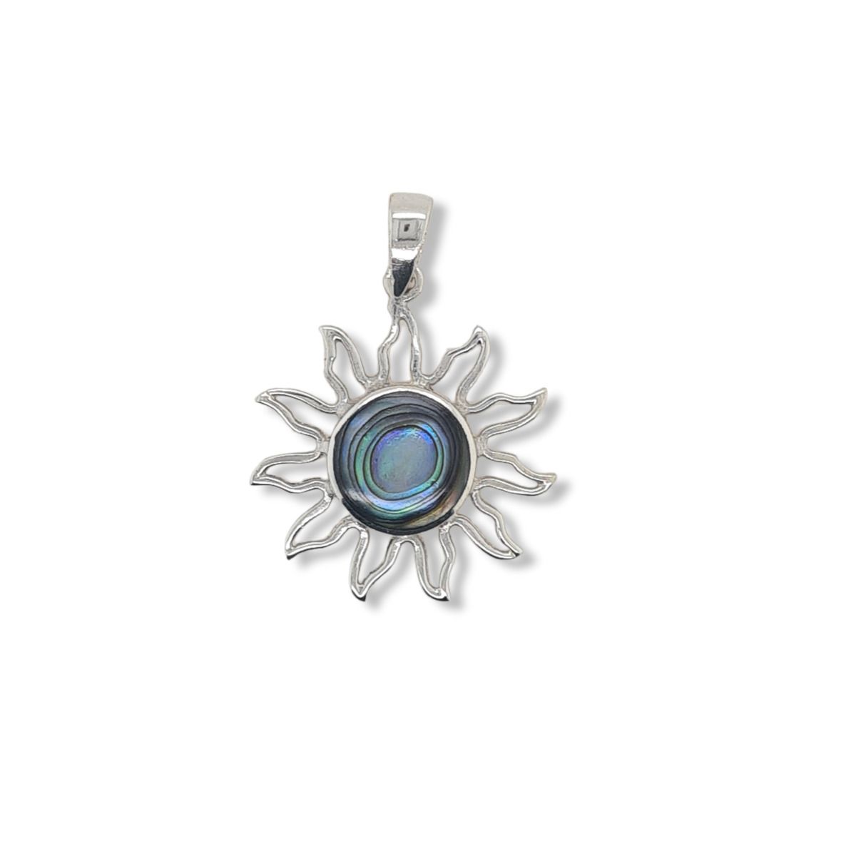 PENDANT S/S & PAUA MED SUN