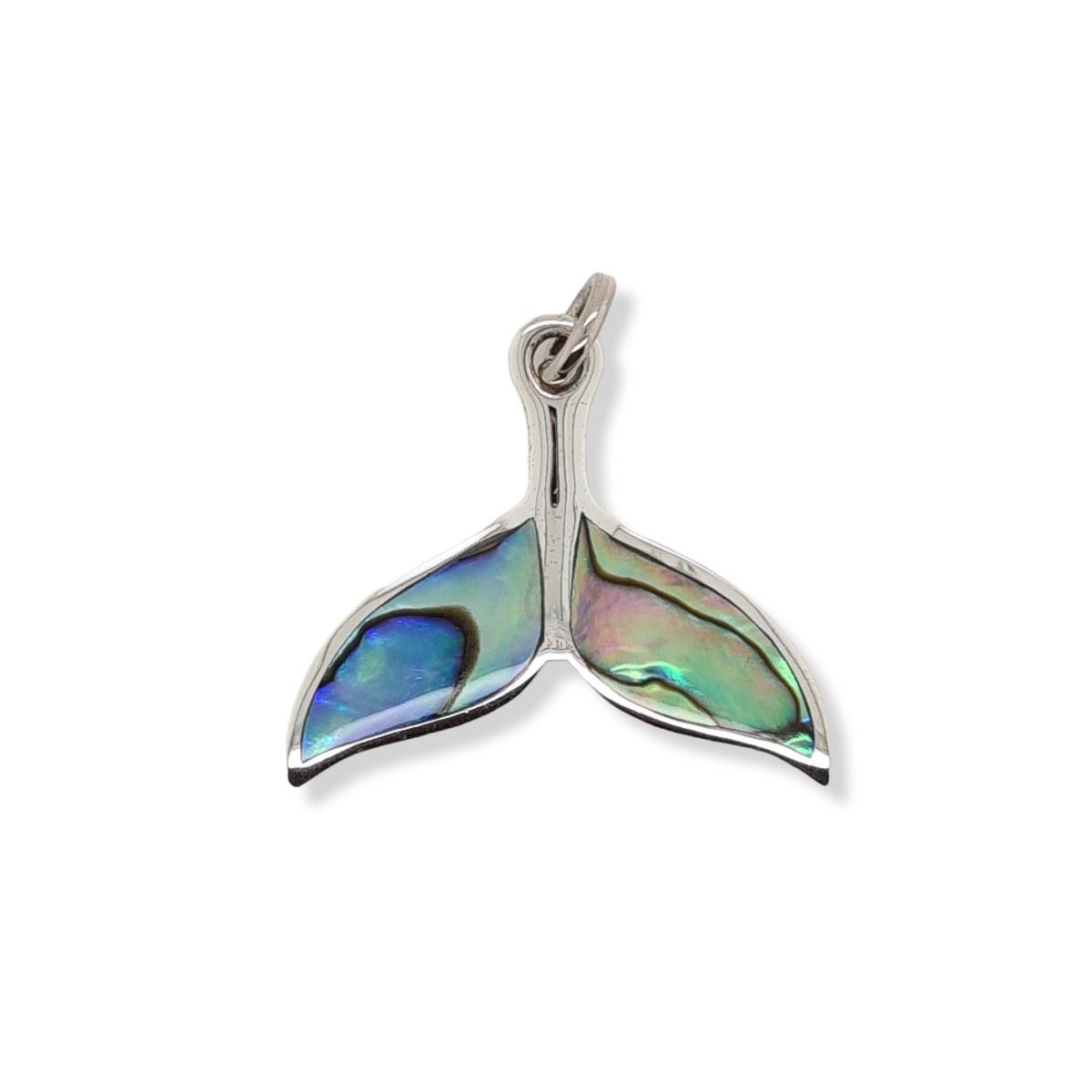 PENDANT S/S & PAUA SHELL WHALE