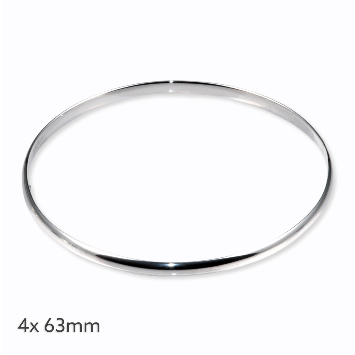 BANGLE S/S 4 x 63mm 1/2 ROUND