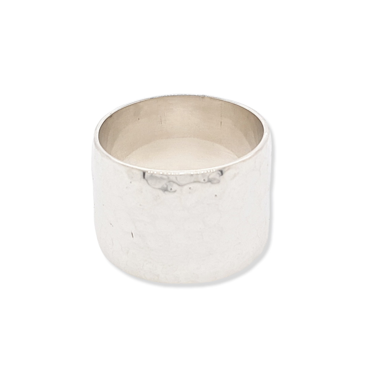 RING S/S HAMMERED FINISH 15mm