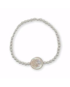 BRACELET S/S & FW PENNY PEARL