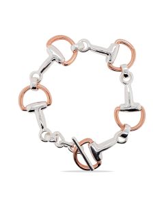 BRACELET S/S & RGP HORSE BIT