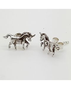 EARRINGS S/S UNICORN STUDS
