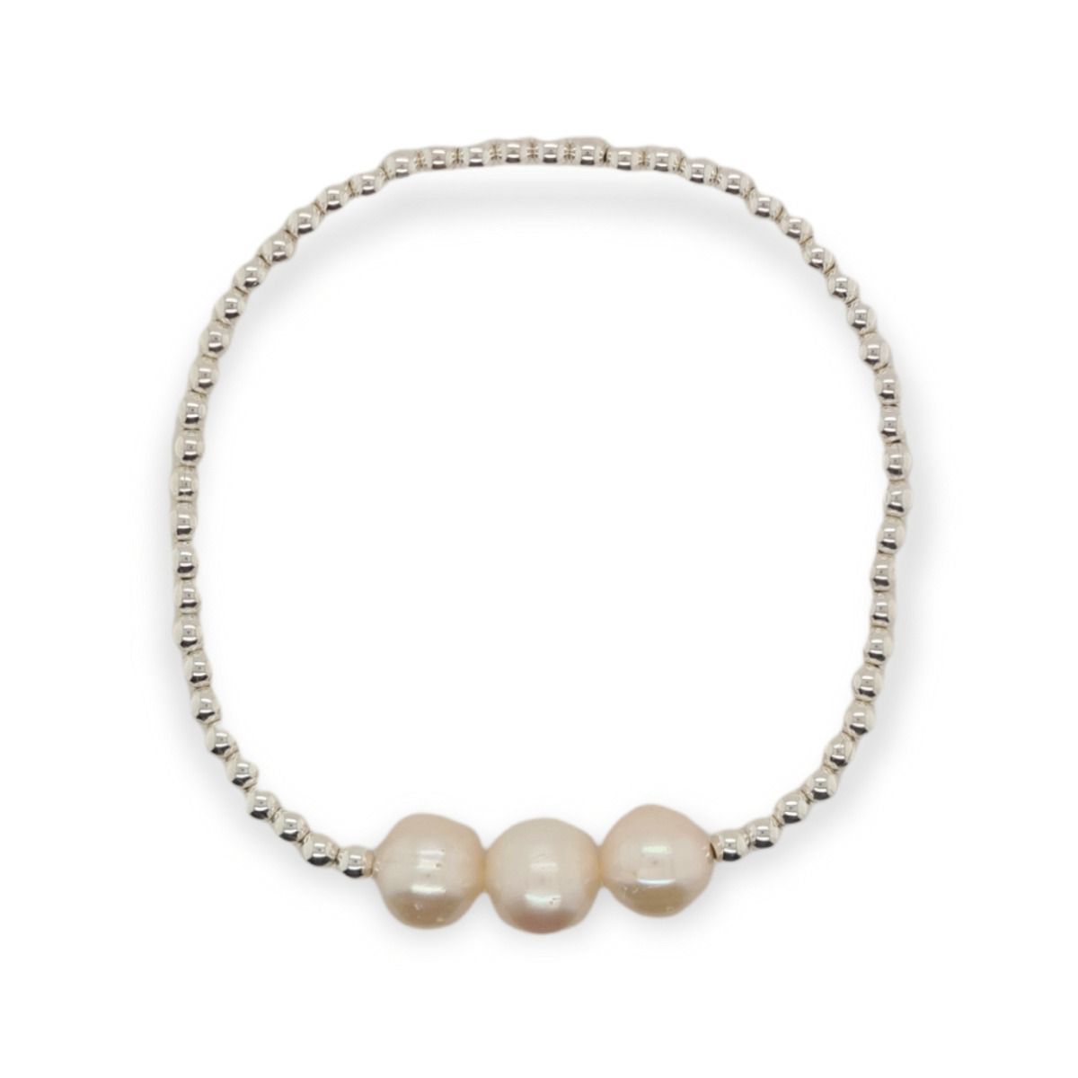 BRACELET S/S & 3 X FW/PEARL