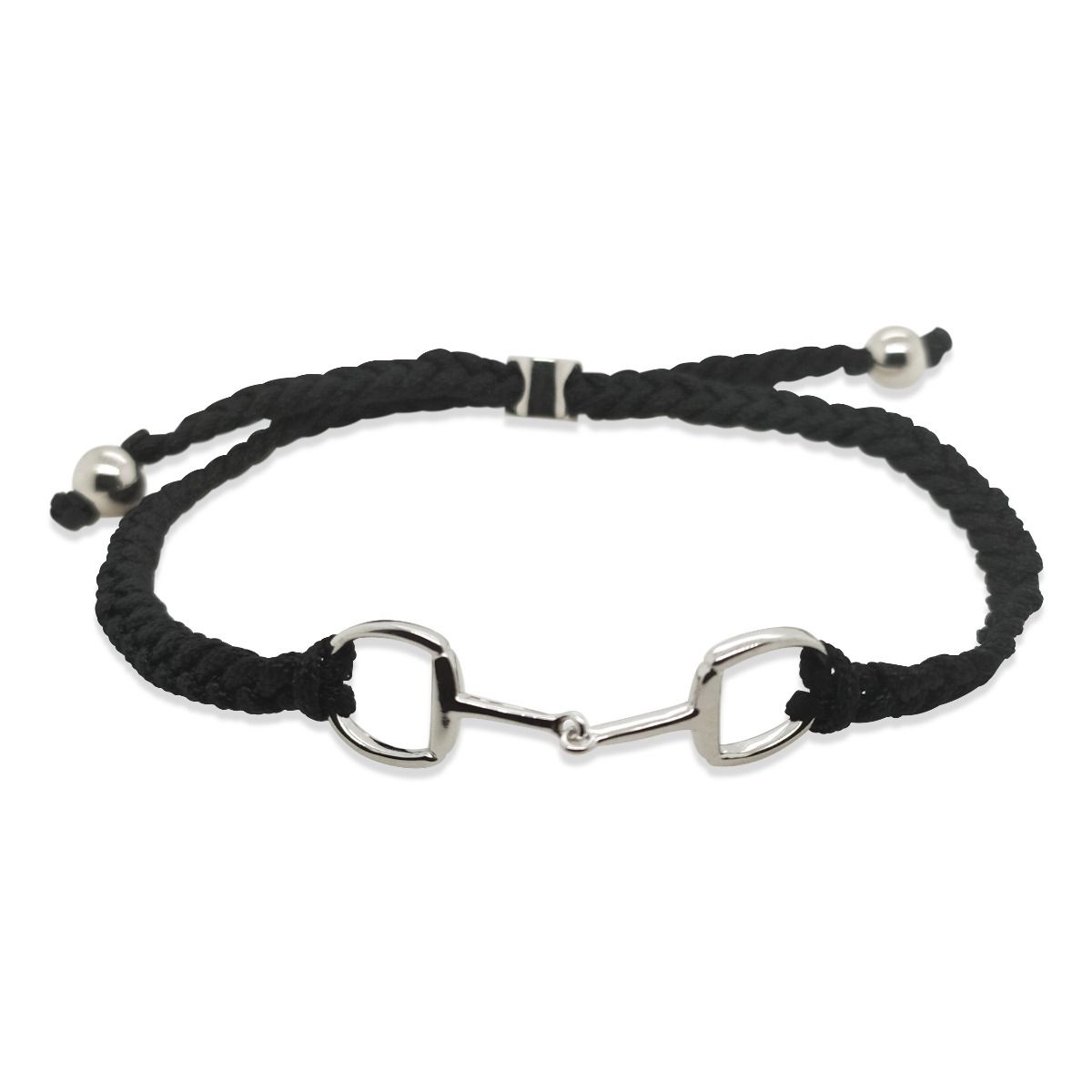 BRACELET S/S &CORD SNAFFLE BIT