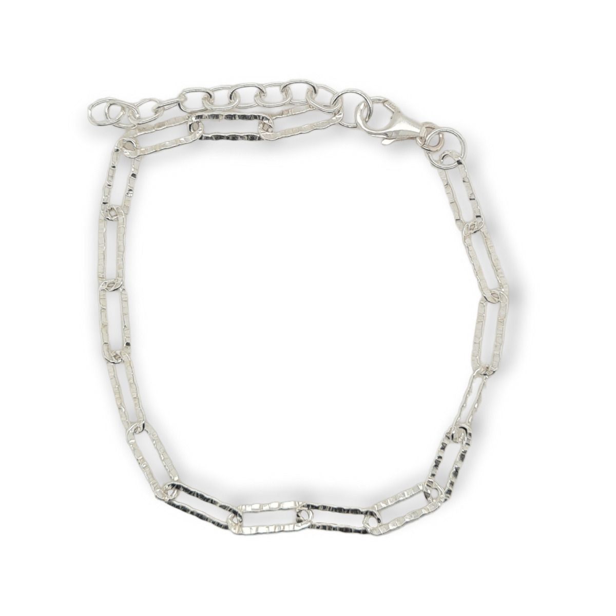 BRACELET S/S FANCY LINK 19.5cm