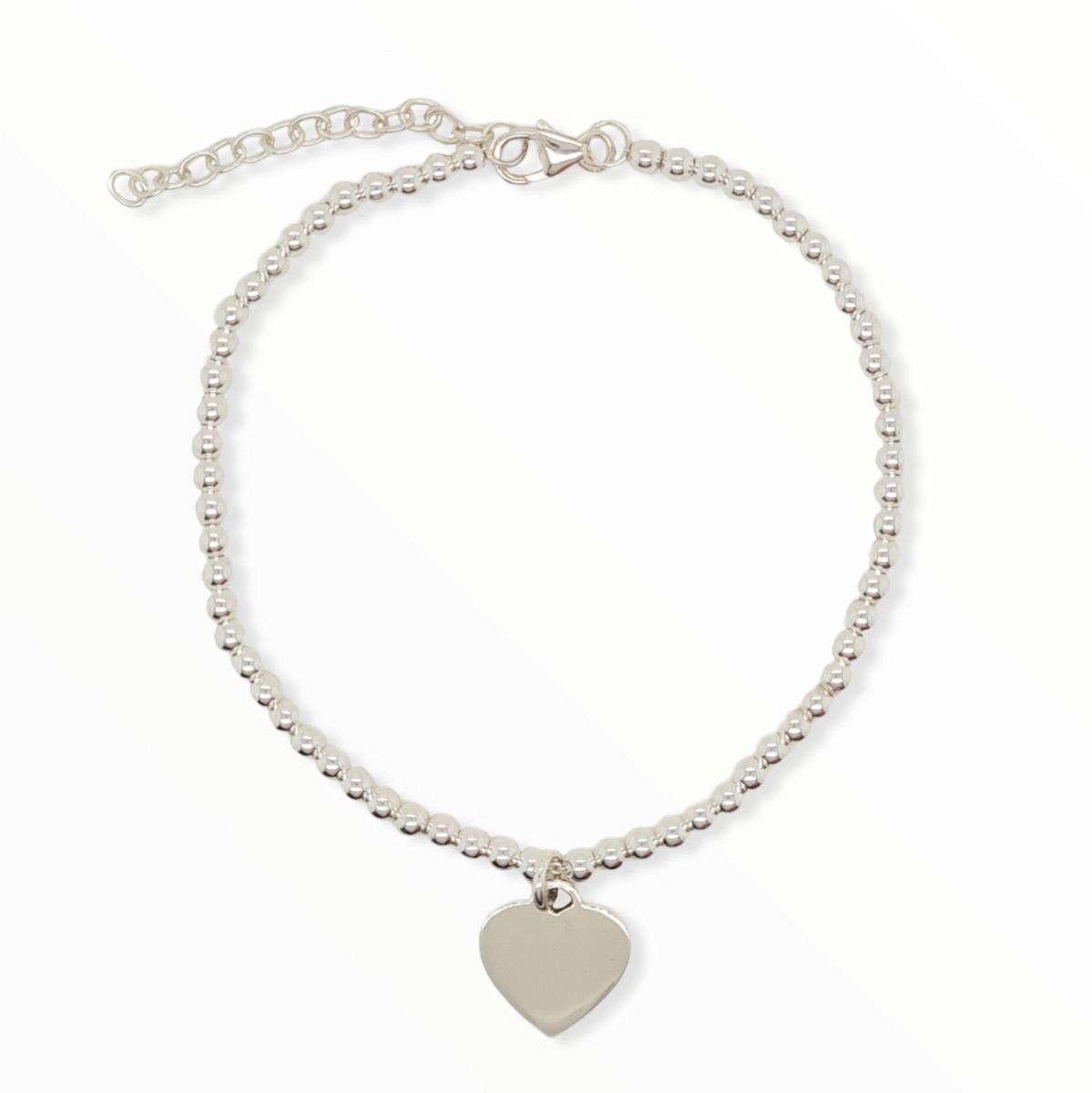 BRACELET S/S HEART TAG