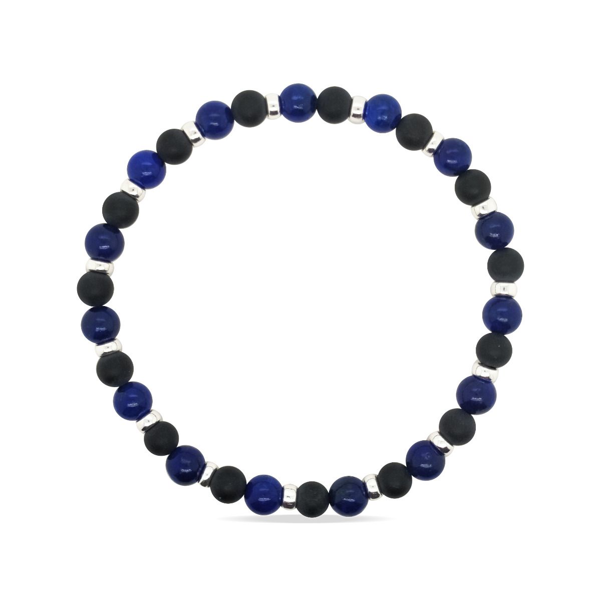 BRACELET S/S & LAPIS