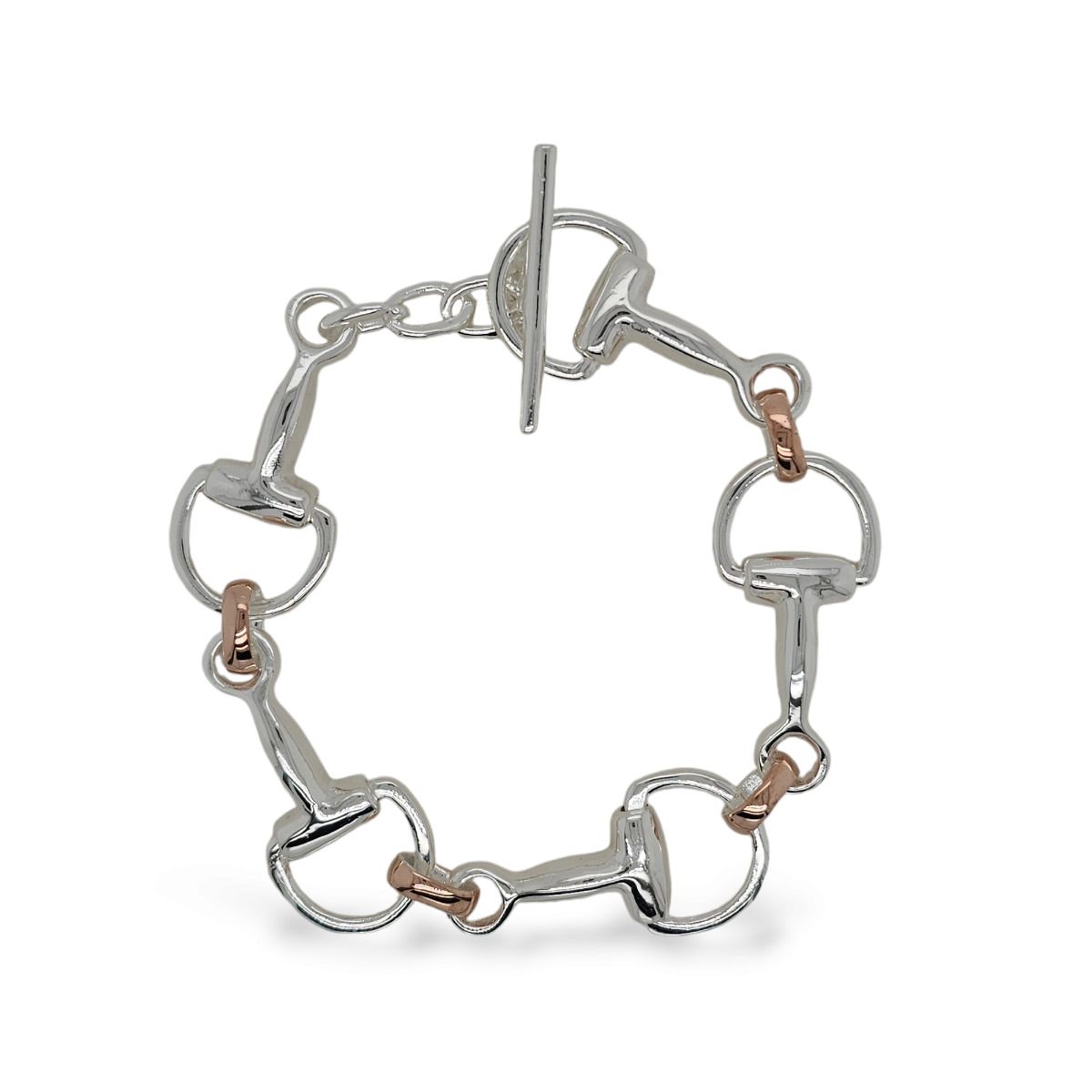 BRACELET S/S & RGP HORSE BIT