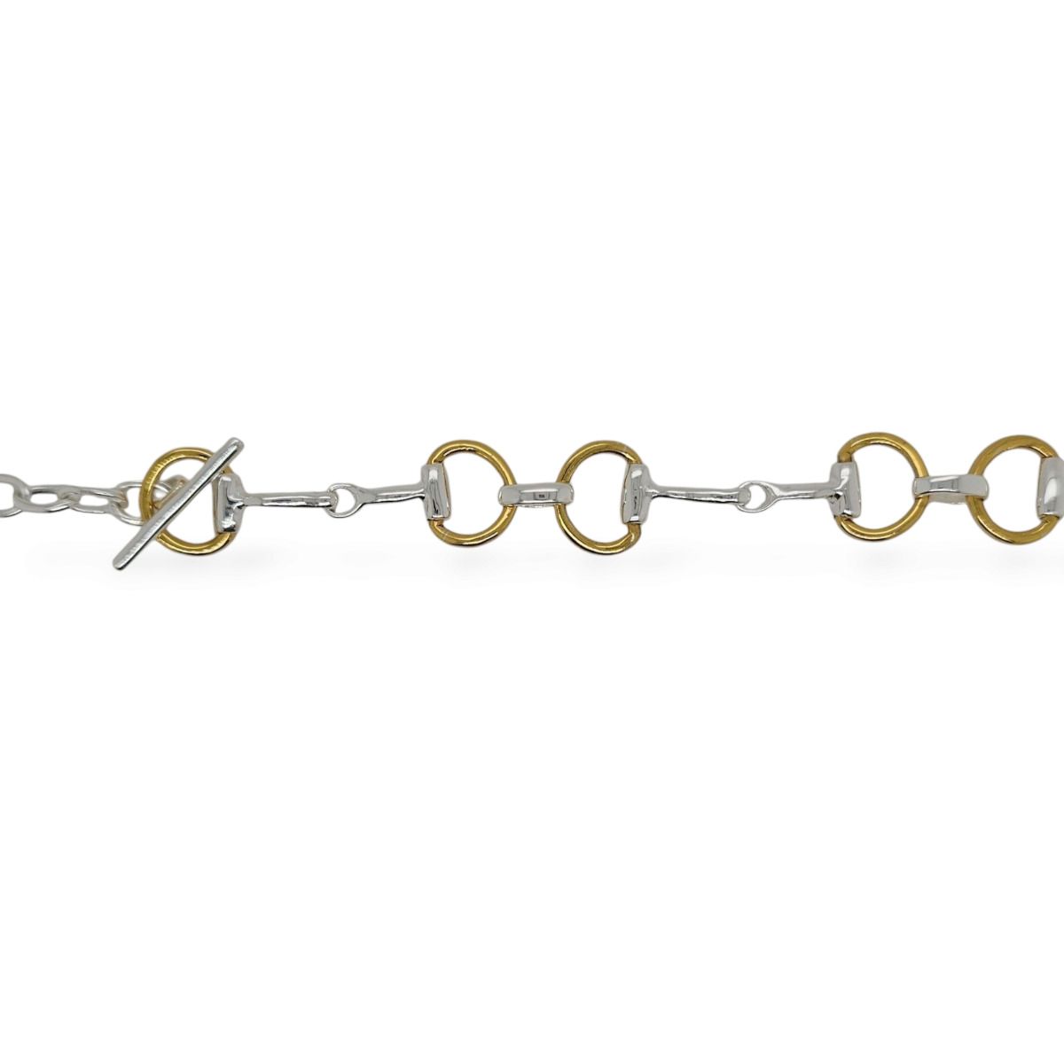 BRACELET S/S & YGP HORSE BIT