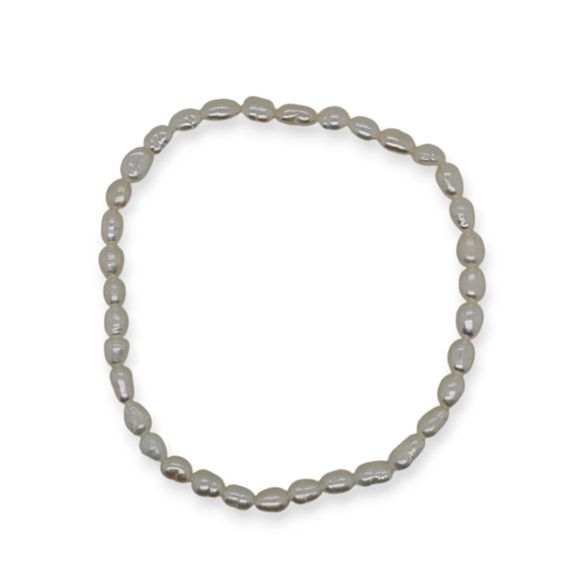 BRACELET STRETCH OVAL PEARL