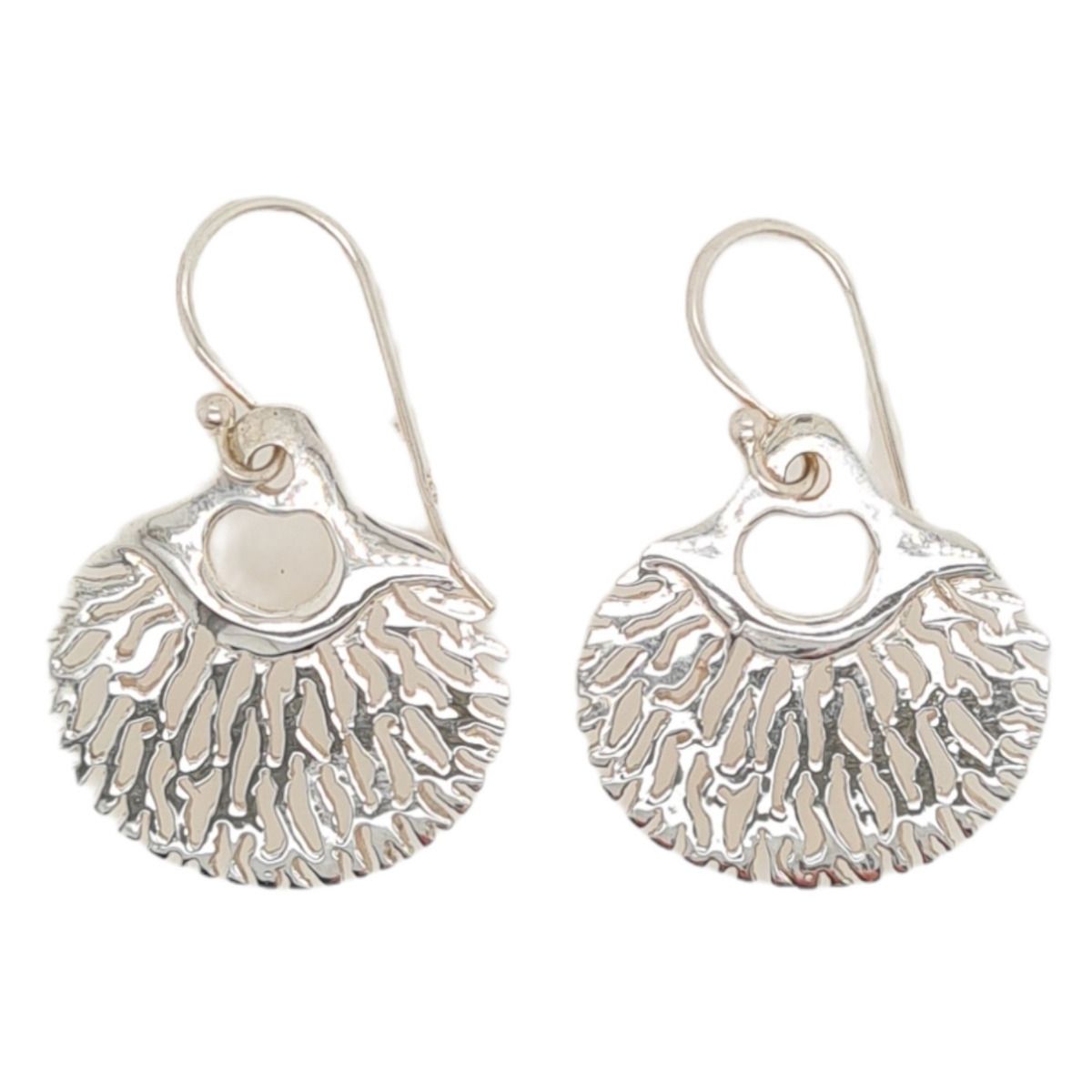 EARRINGS S/S CORAL FAN