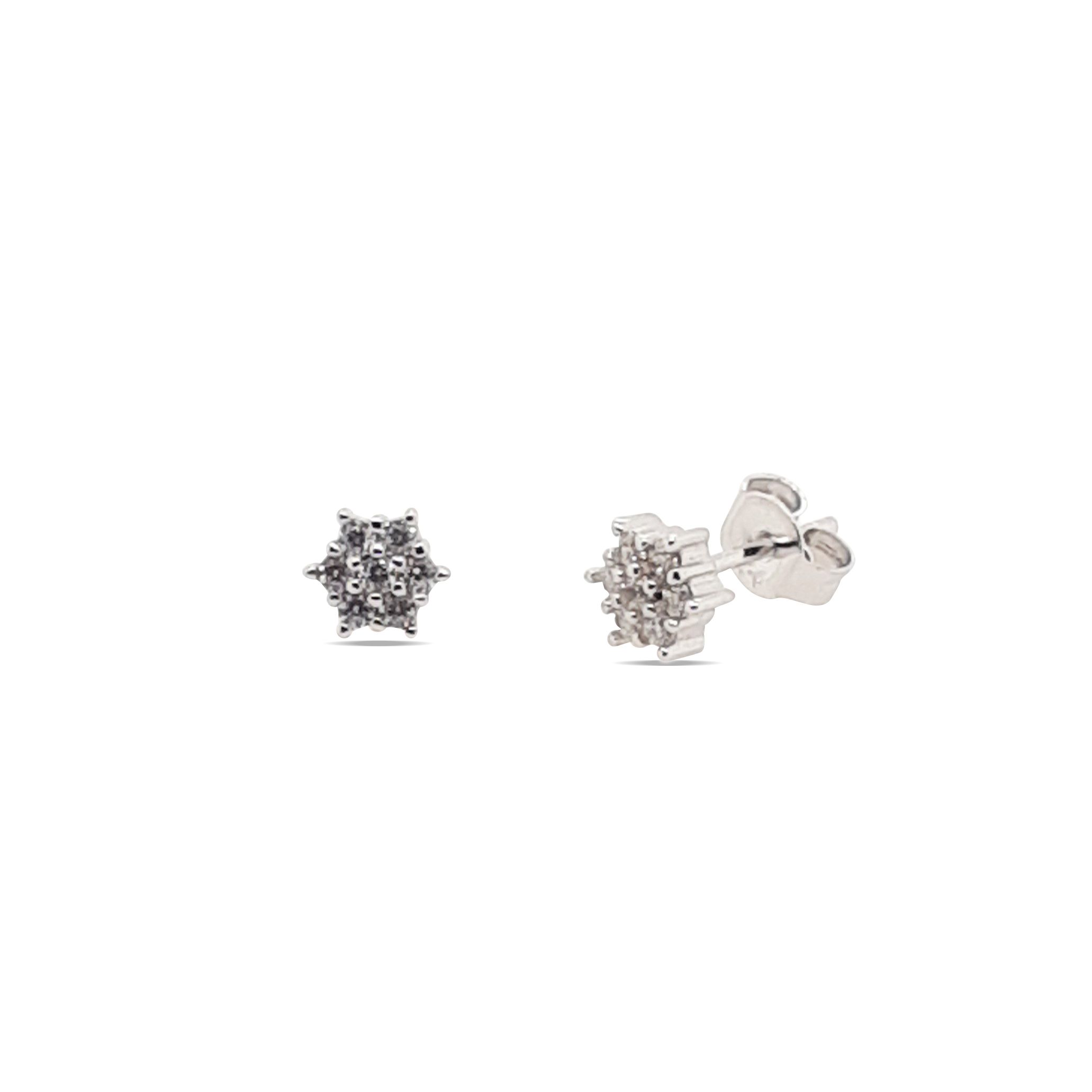 EARRINGS S/S & CZ STUDS SMALL